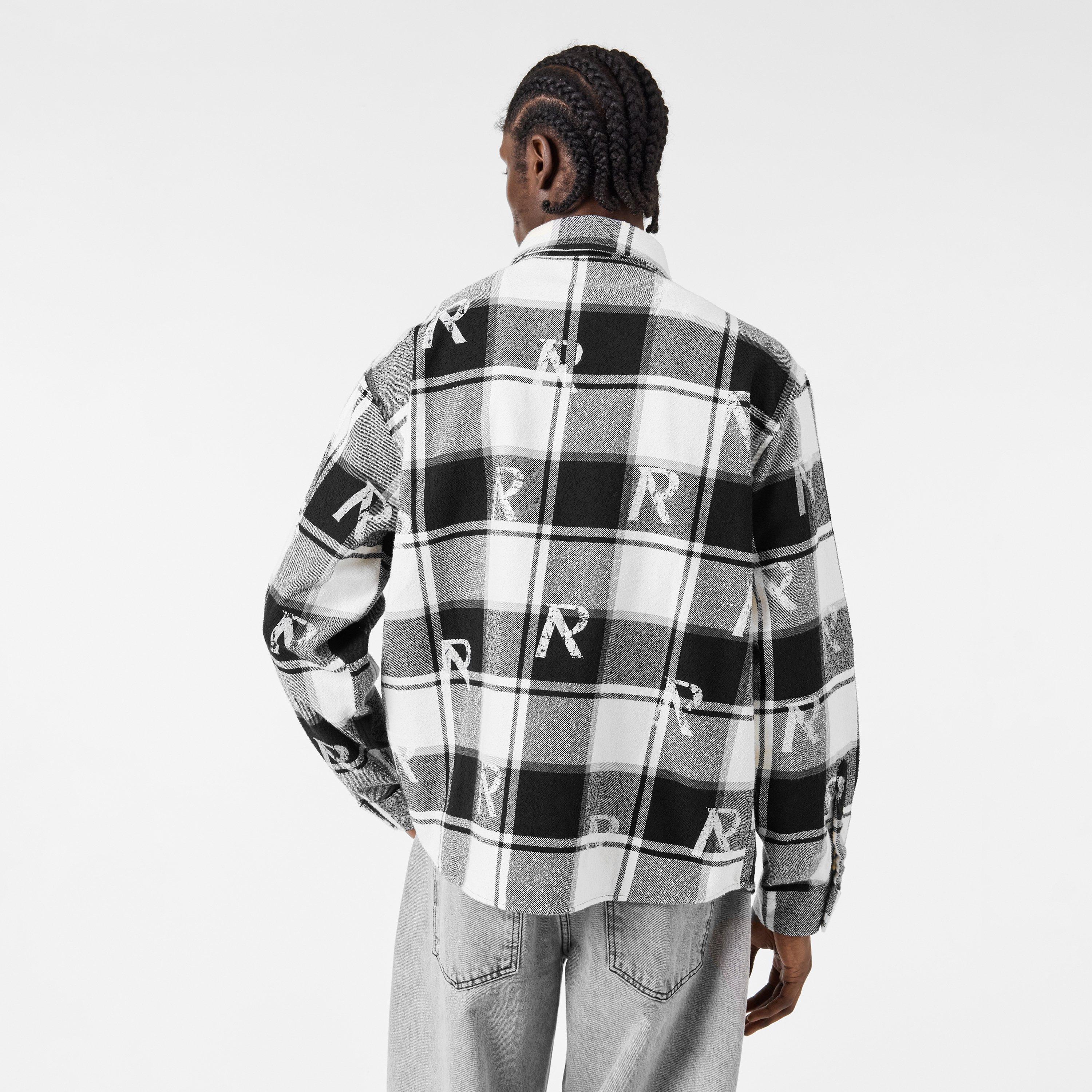 Black/White - Represent - Men's Long-Sleeve Shirt - 4