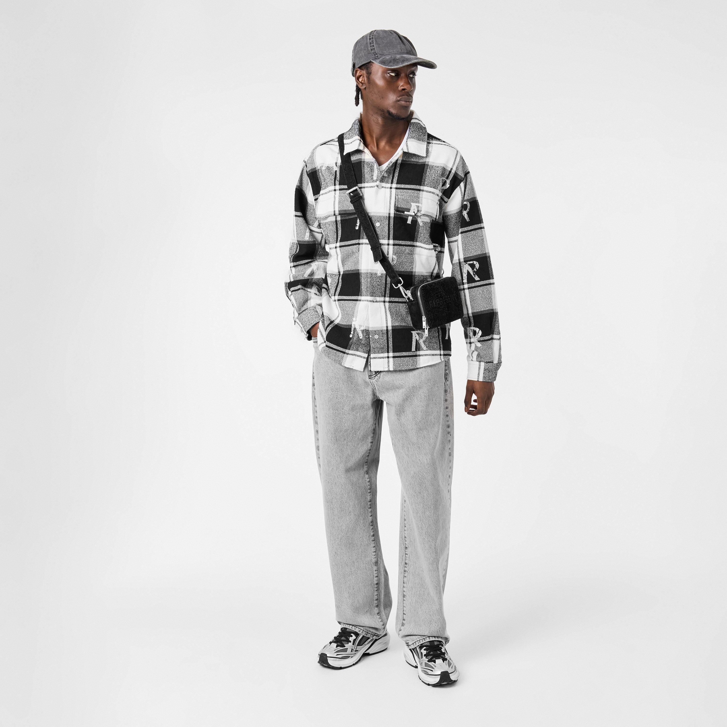 Black/White - Represent - Men's Long-Sleeve Shirt - 6