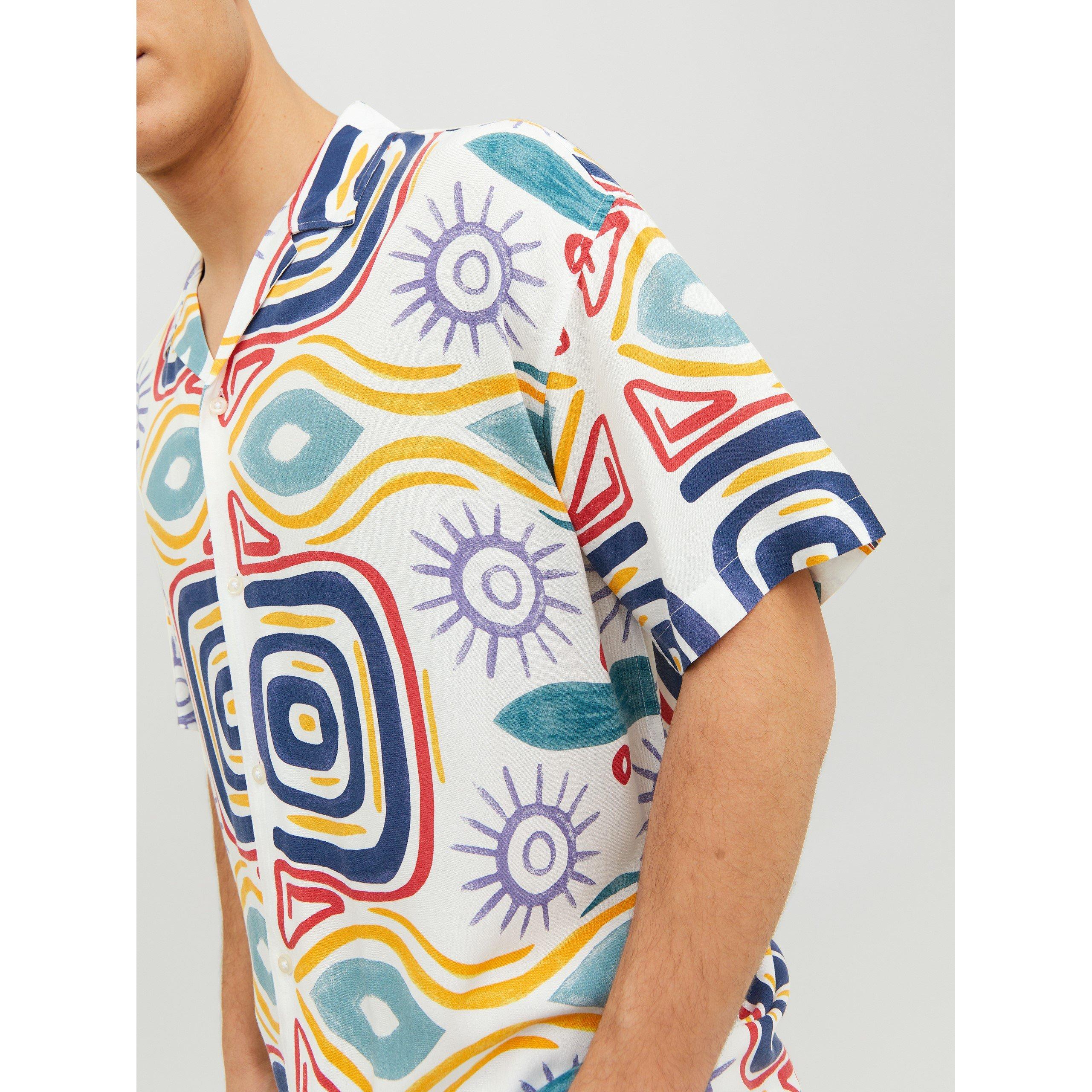 Danseur des nuages - Jack and Jones - JJ Mosaic Print Short-Sleeve Shirt - 3