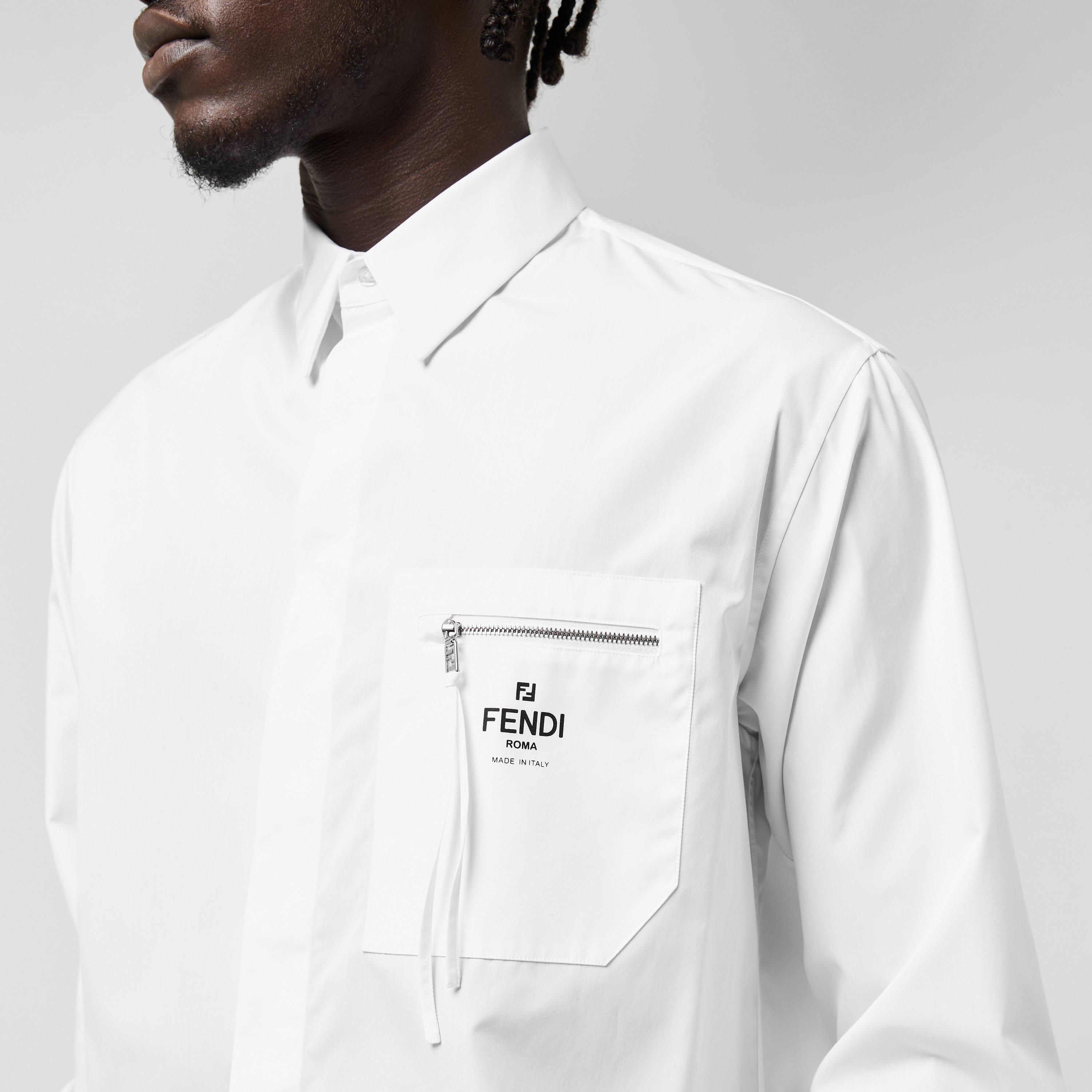 Fendi Men's Logo Long Sleeve Plain Shirt | Flannels