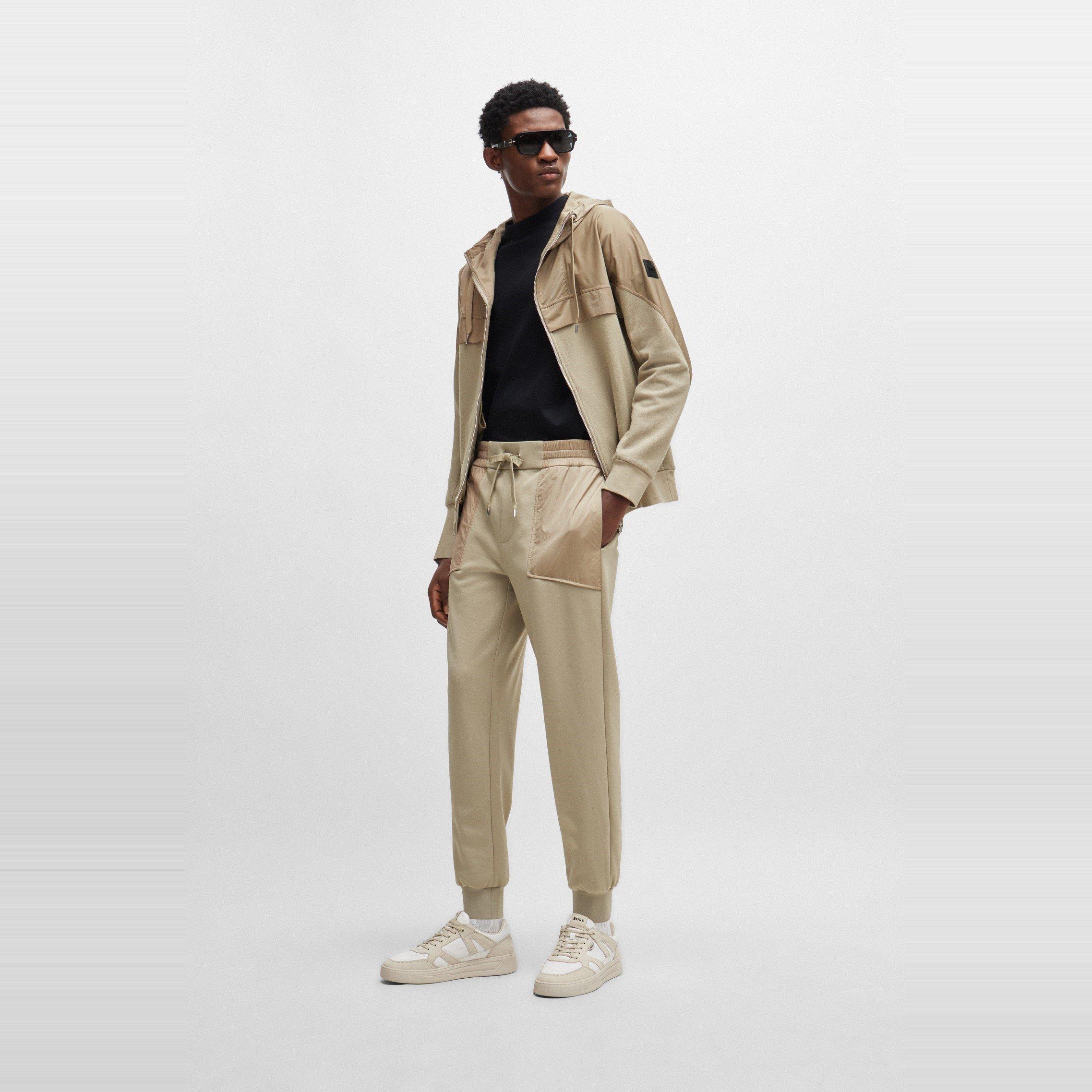 Dark Beige - Boss - Men's Steele Full Zip Fleece Jacket - 3