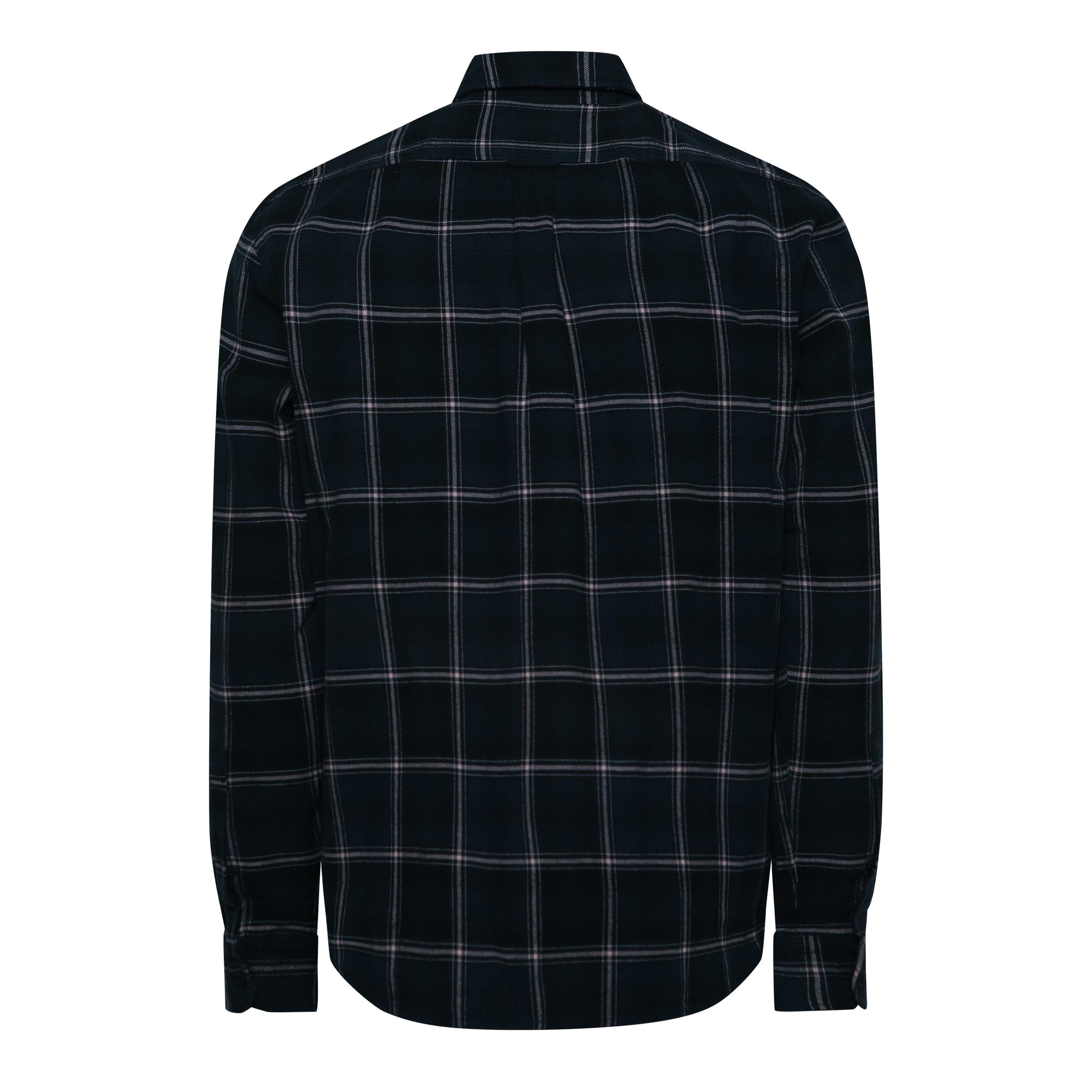 Dark Blue - Boss - Mens BOSS ORANGE Rickert Long Sleeve Buttoned Shirt - 2