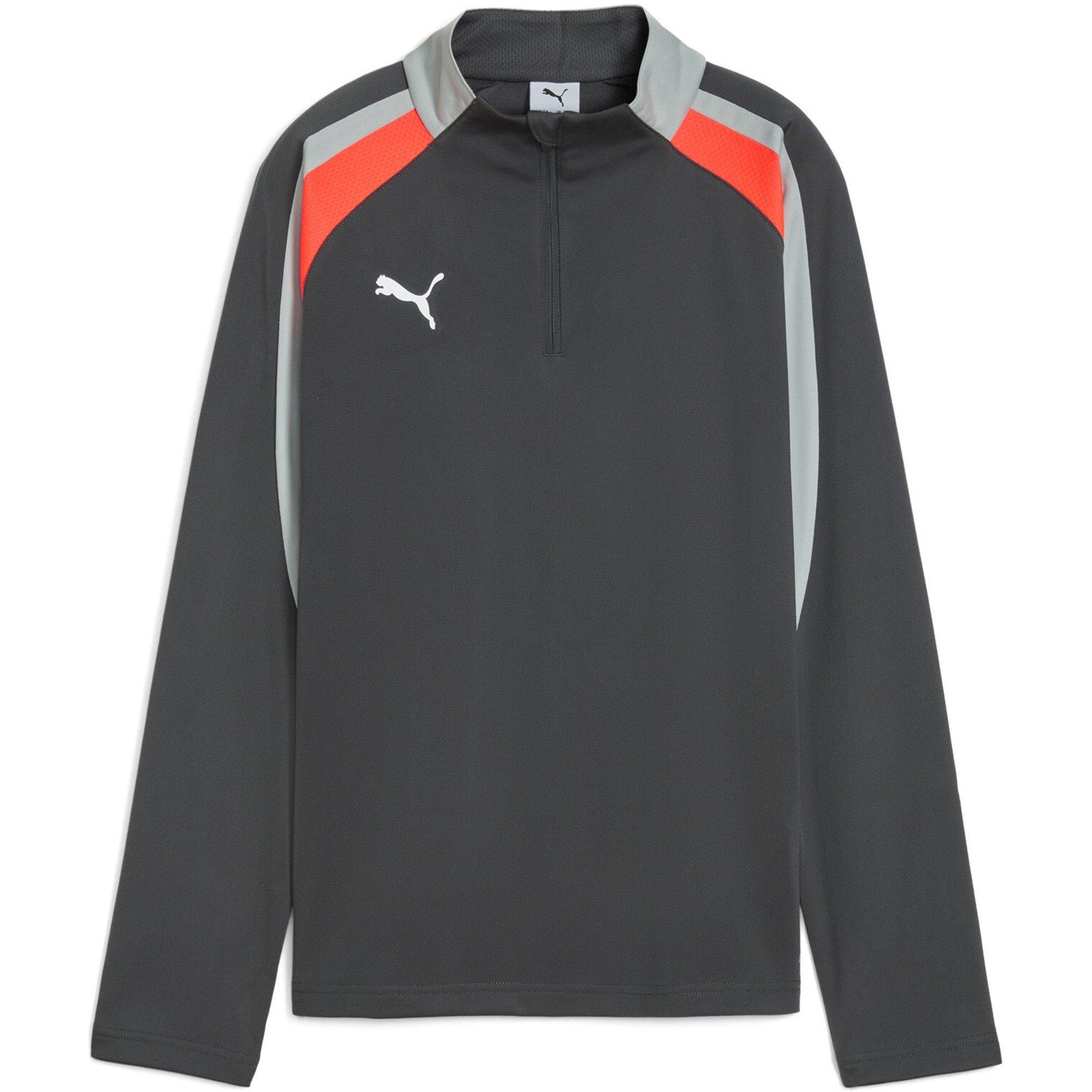 ShadowGray-W - Puma - Unisex Kids' Individualliga 1/4 Zip Fleece Top - 1
