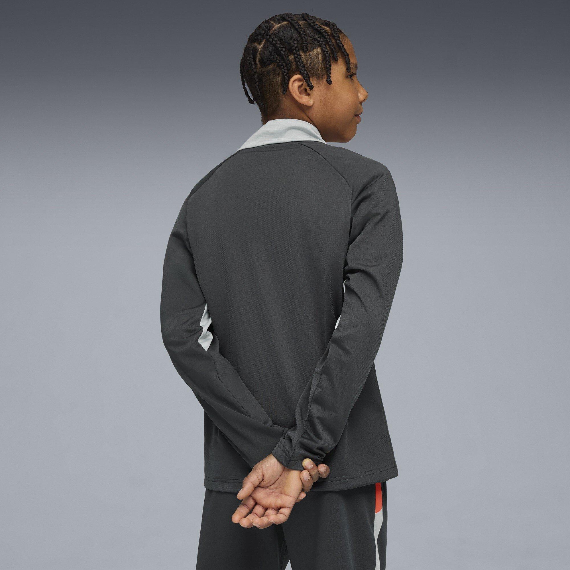 ShadowGray-W - Puma - Unisex Kids' Individualliga 1/4 Zip Fleece Top - 4
