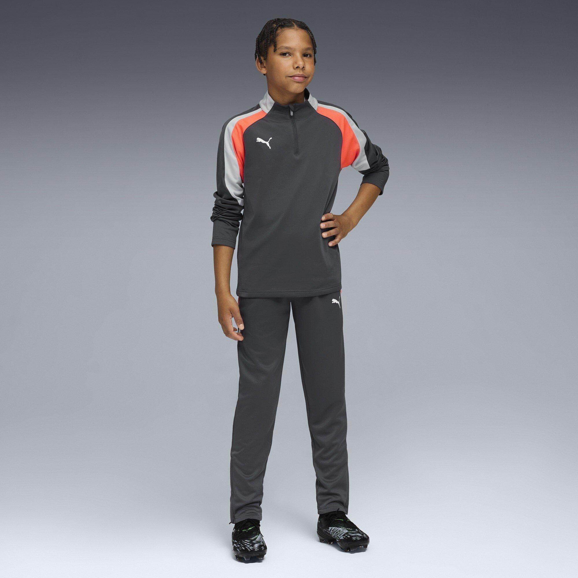 ShadowGray-W - Puma - Unisex Kids' Individualliga 1/4 Zip Fleece Top - 6