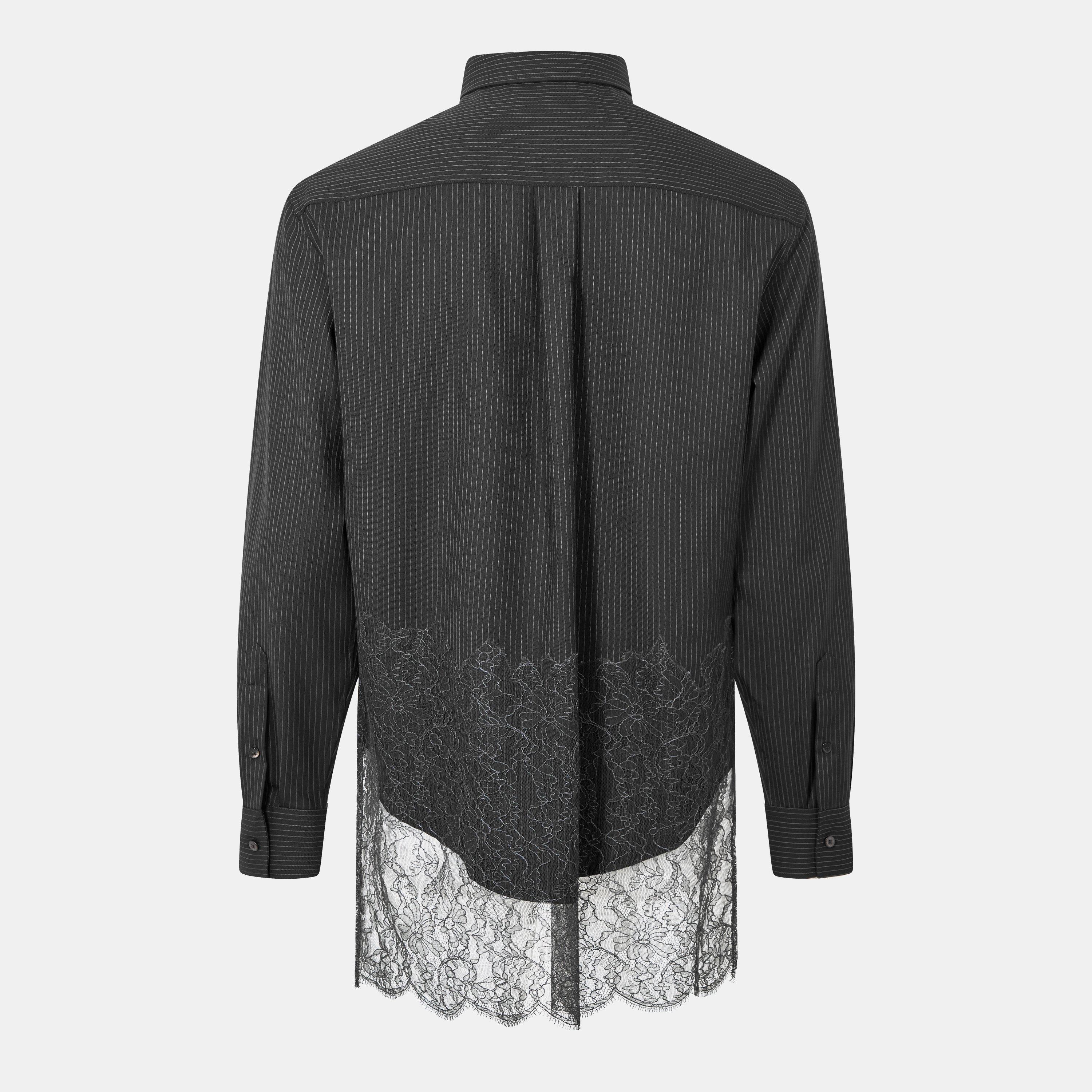 Black - Fendi - Men's Long-Sleeve Plain Shirt - 2