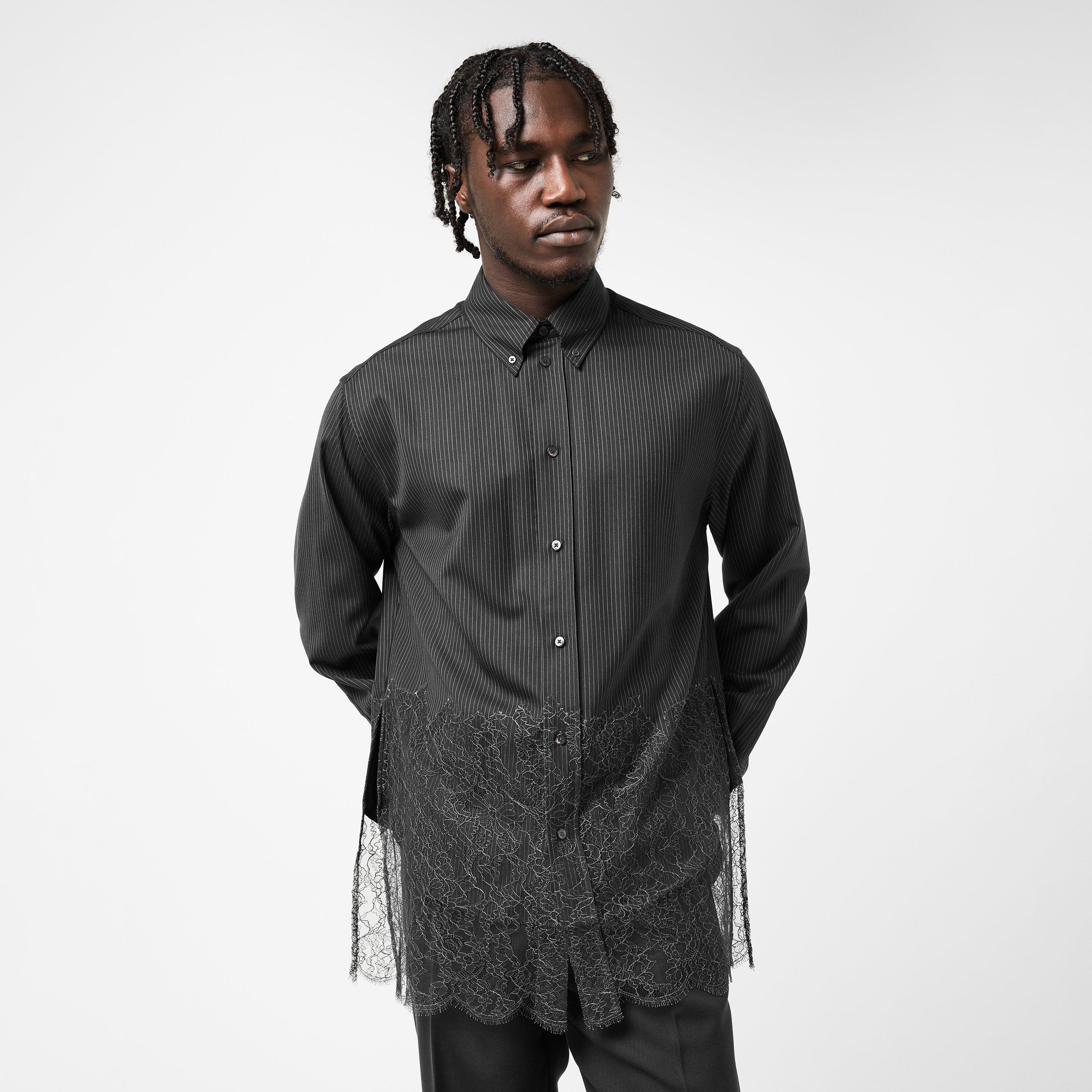 Black - Fendi - Men's Long-Sleeve Plain Shirt - 3