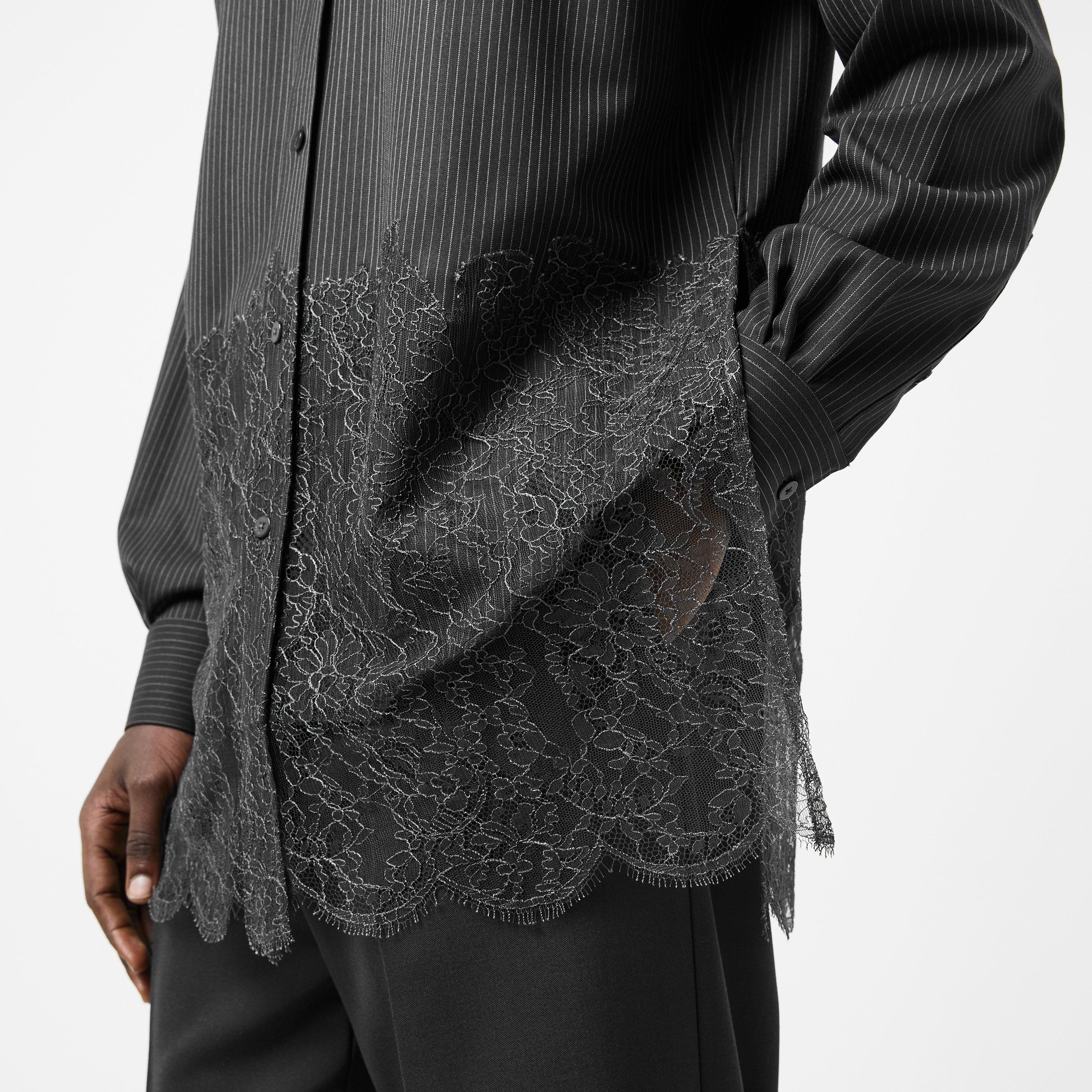 Black - Fendi - Men's Long-Sleeve Plain Shirt - 5