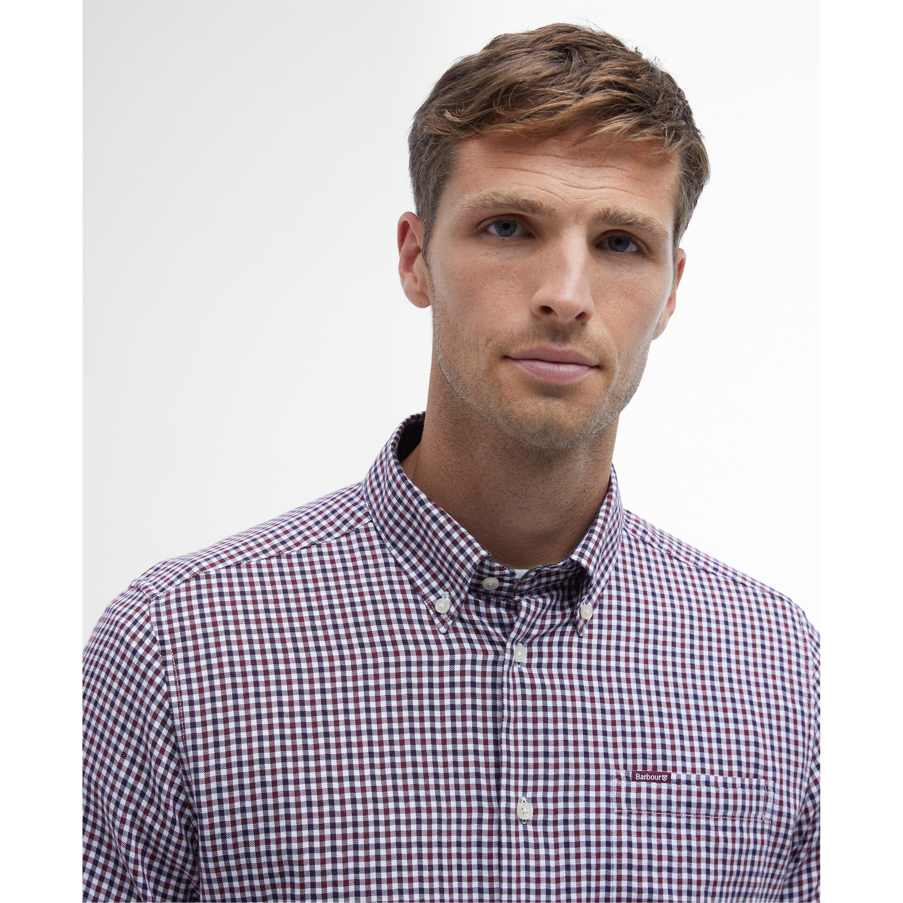 Rich Red RE33 - Barbour - Padshaw Tailored Shirt - 3