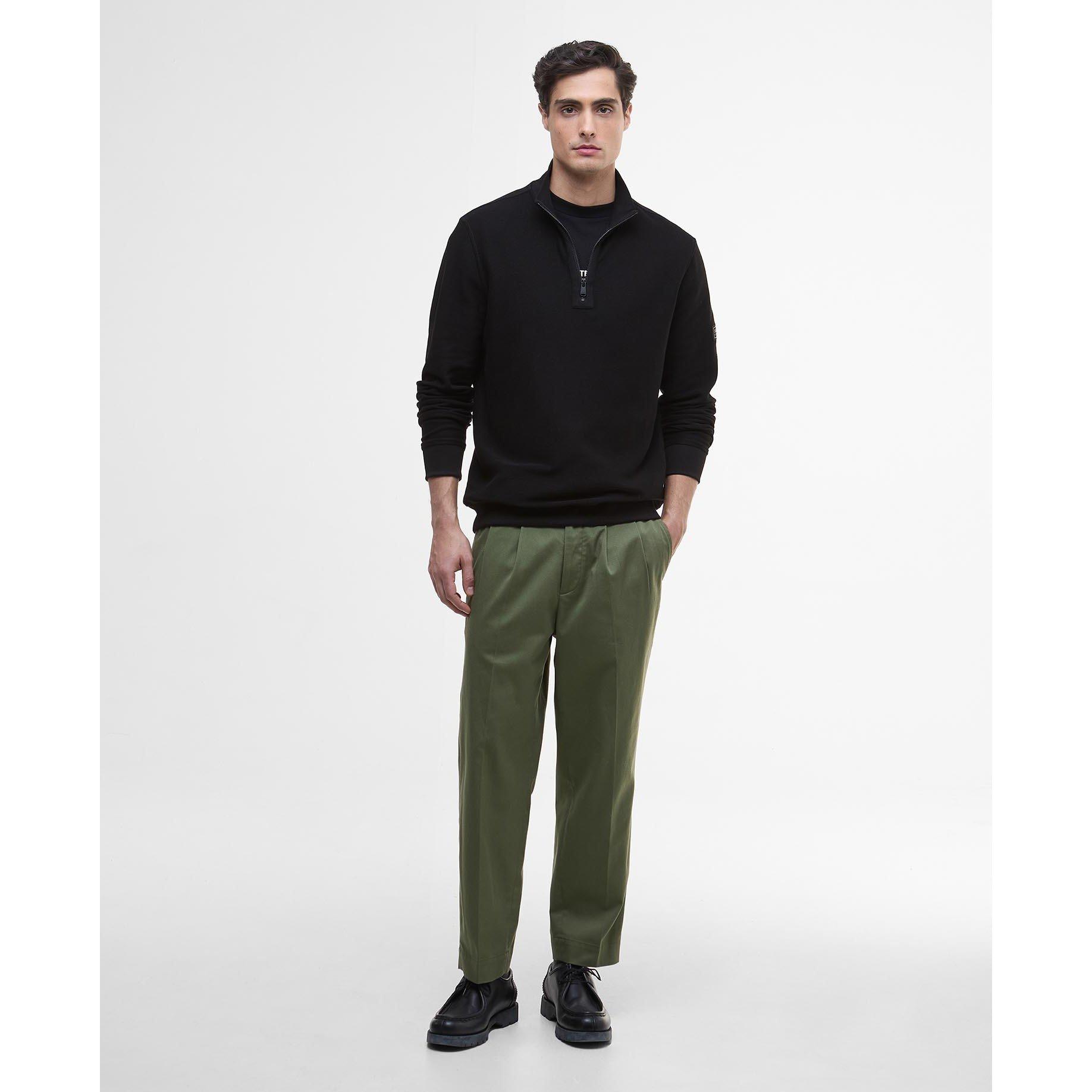 Black BK11 - Barbour International - Samuel Half Zip Jumper - 6