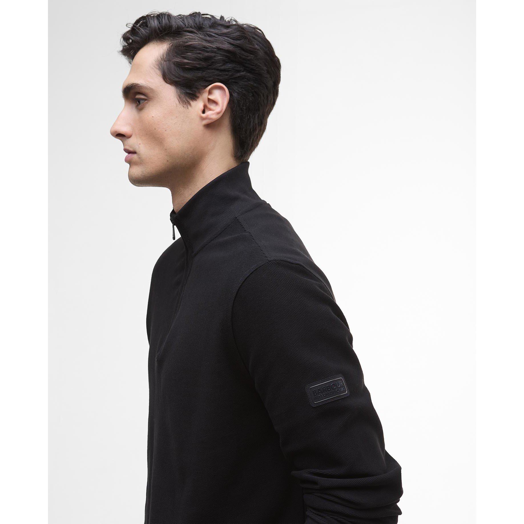 Black BK11 - Barbour International - Samuel Half Zip Jumper - 5
