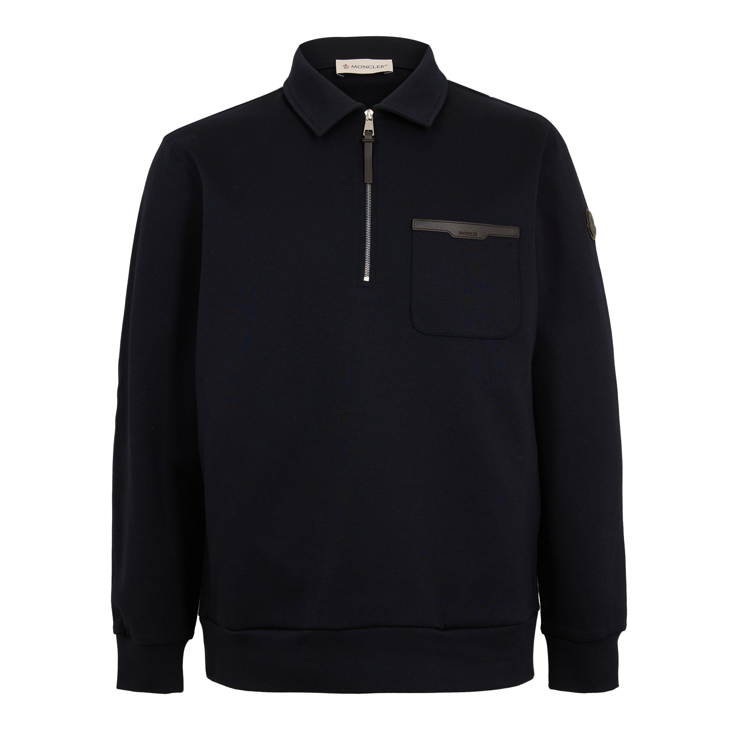 Navy 779 - Moncler - Men's Edit Zipped Quarter Zip Fleece - 1