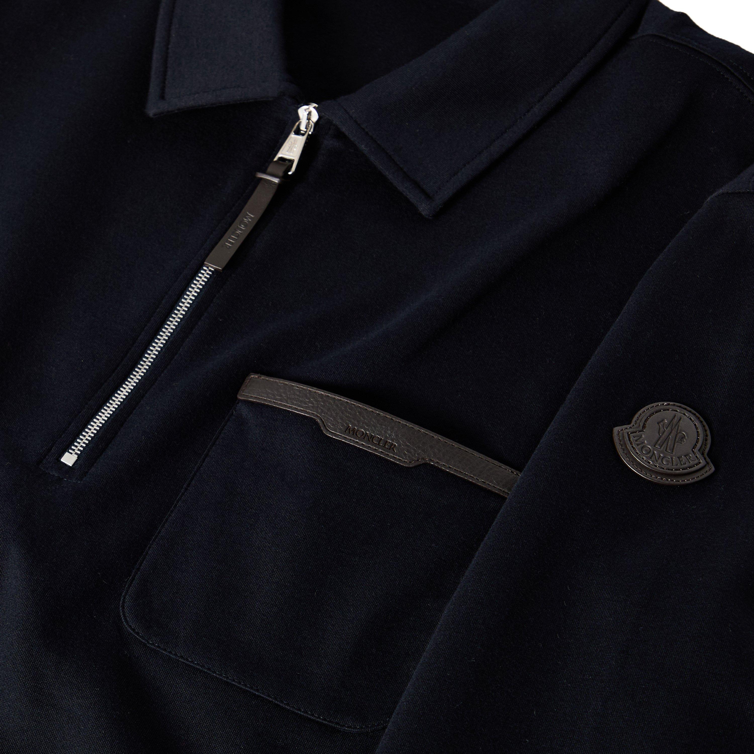Navy 779 - Moncler - Men's Edit Zipped Quarter Zip Fleece - 3