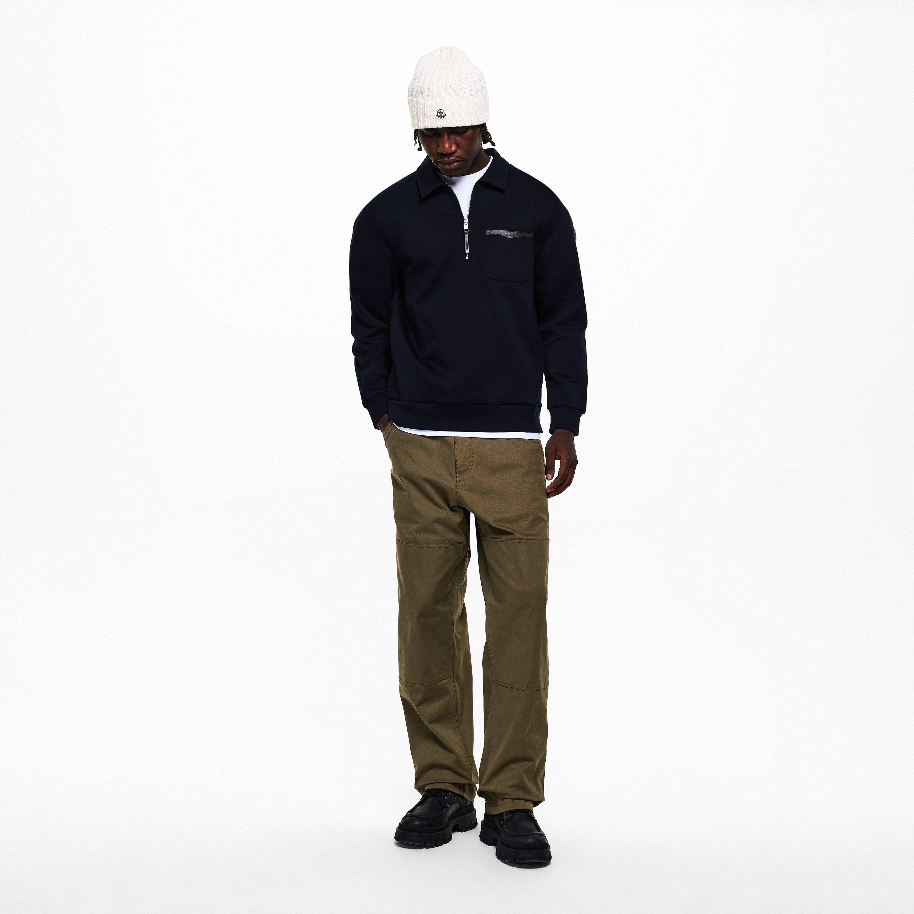 Navy 779 - Moncler - Men's Edit Zipped Quarter Zip Fleece - 6