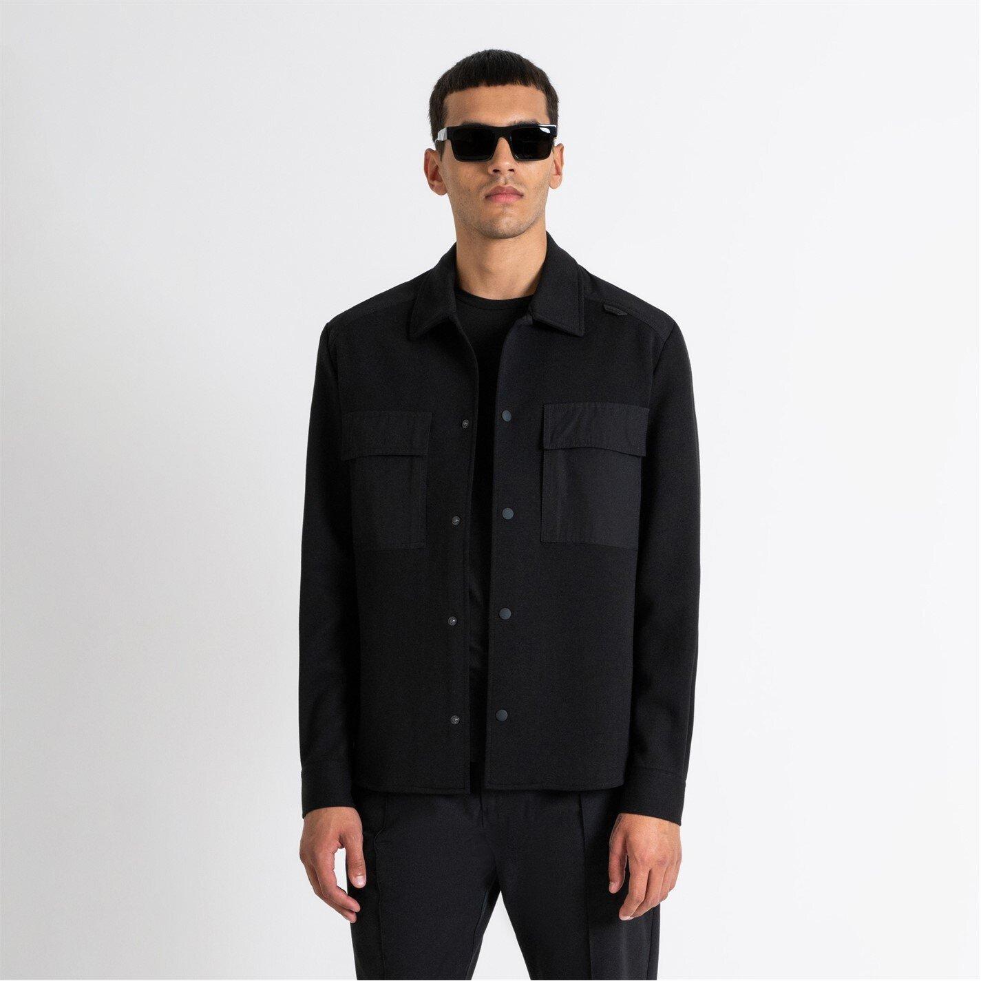 Nero - Antony Morato - REGULAR FIT SHIRT IN COTTON BLEND WITH POCKETS - 1