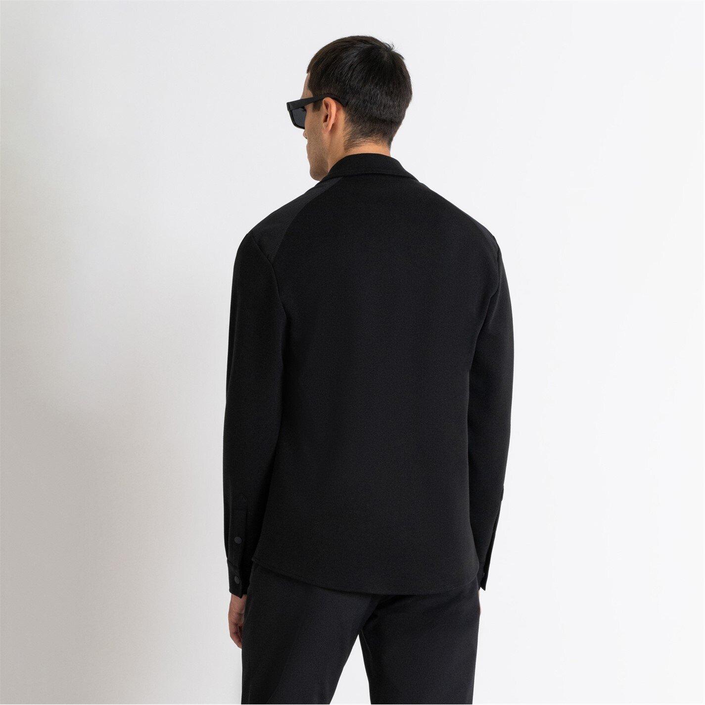 Nero - Antony Morato - REGULAR FIT SHIRT IN COTTON BLEND WITH POCKETS - 3