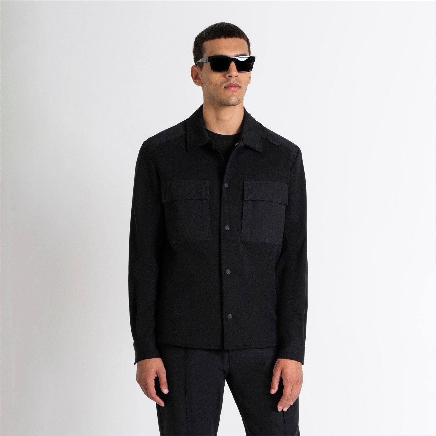 Nero - Antony Morato - REGULAR FIT SHIRT IN COTTON BLEND WITH POCKETS - 4