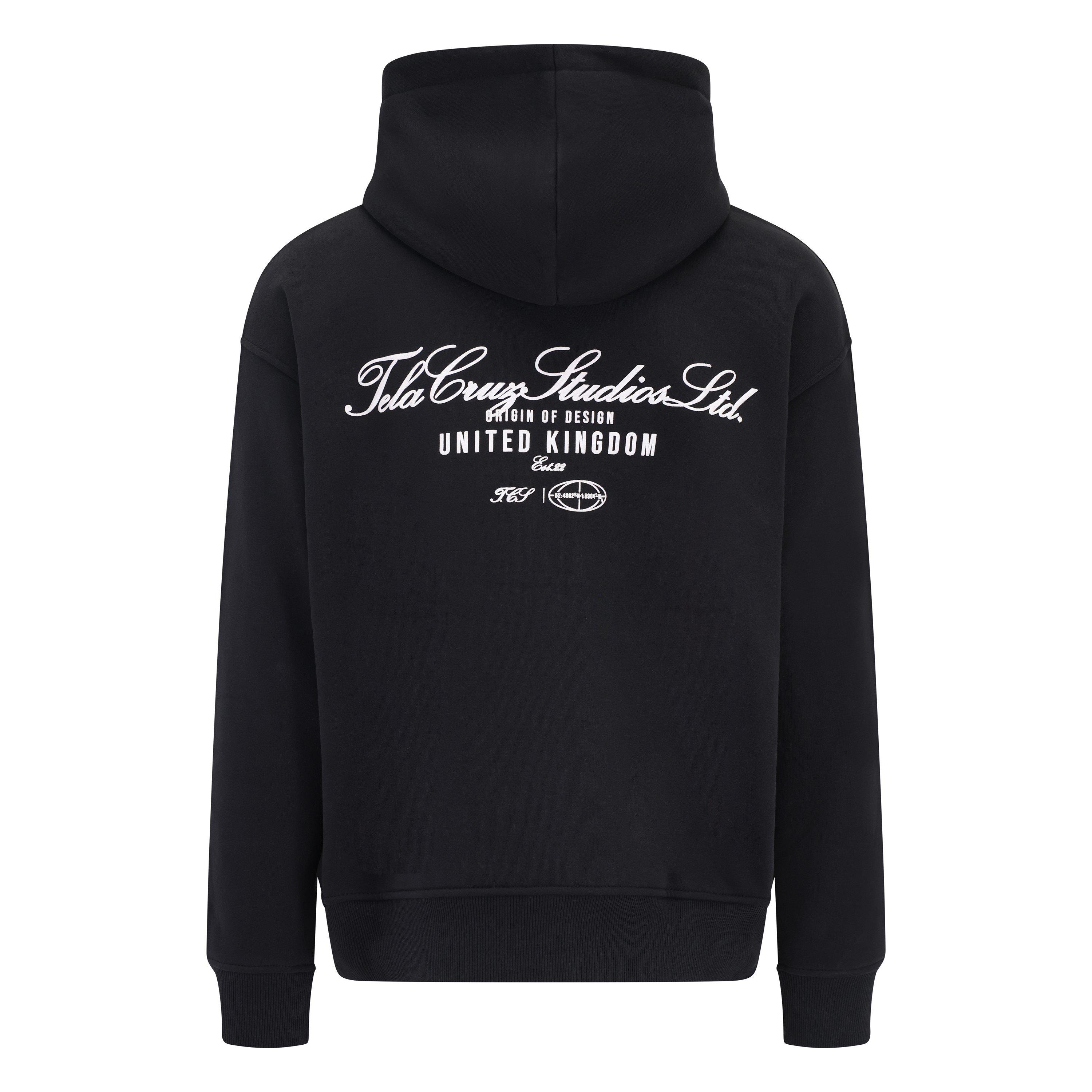 Negro - Tela Cruz - Men's Studio Full Zip Hoodie - 5
