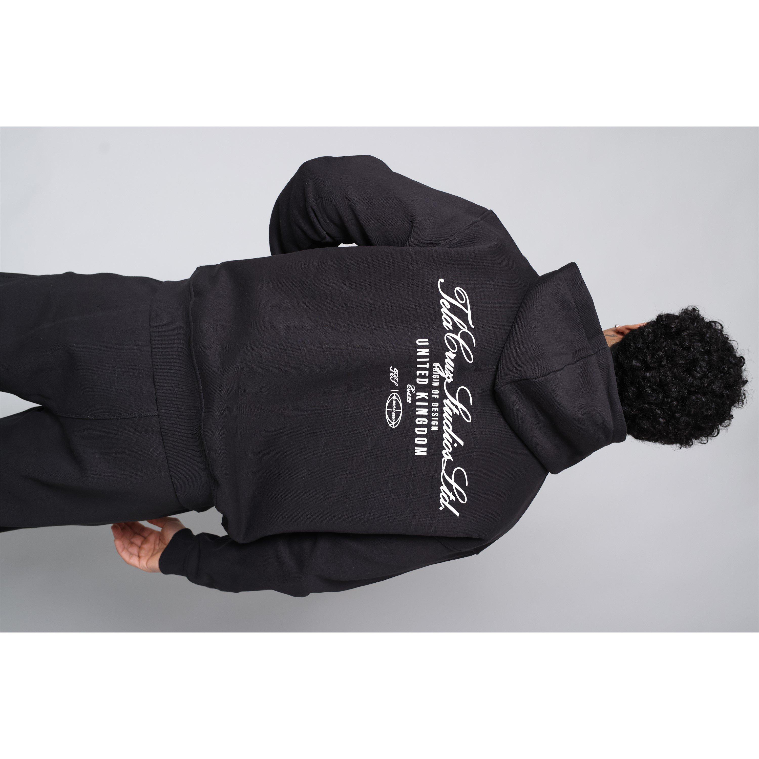 Negro - Tela Cruz - Men's Studio Full Zip Hoodie - 3