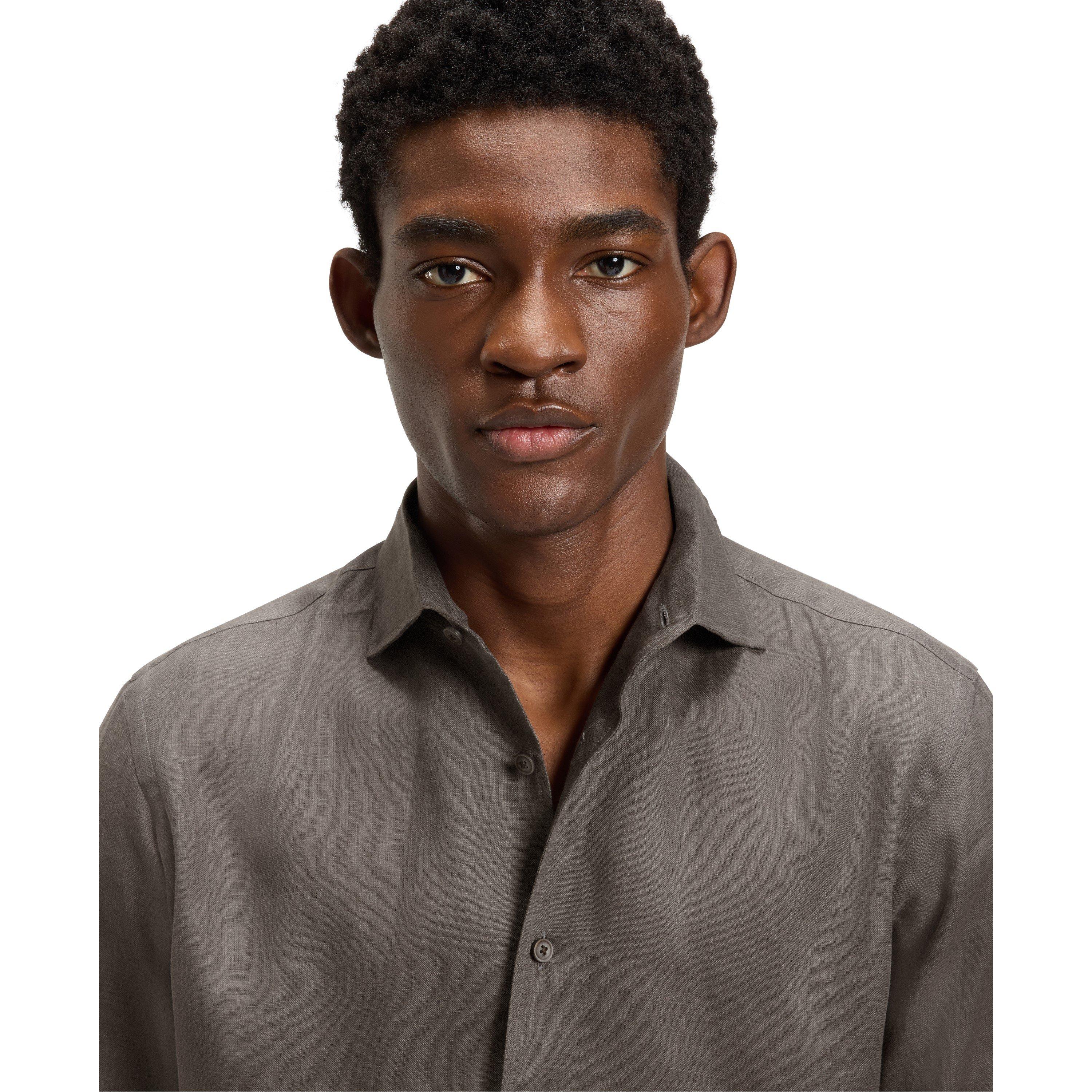 Green 315 - Boss - Men's Jack Black Double Breasted Linen Short Sleeve Shirt - 5