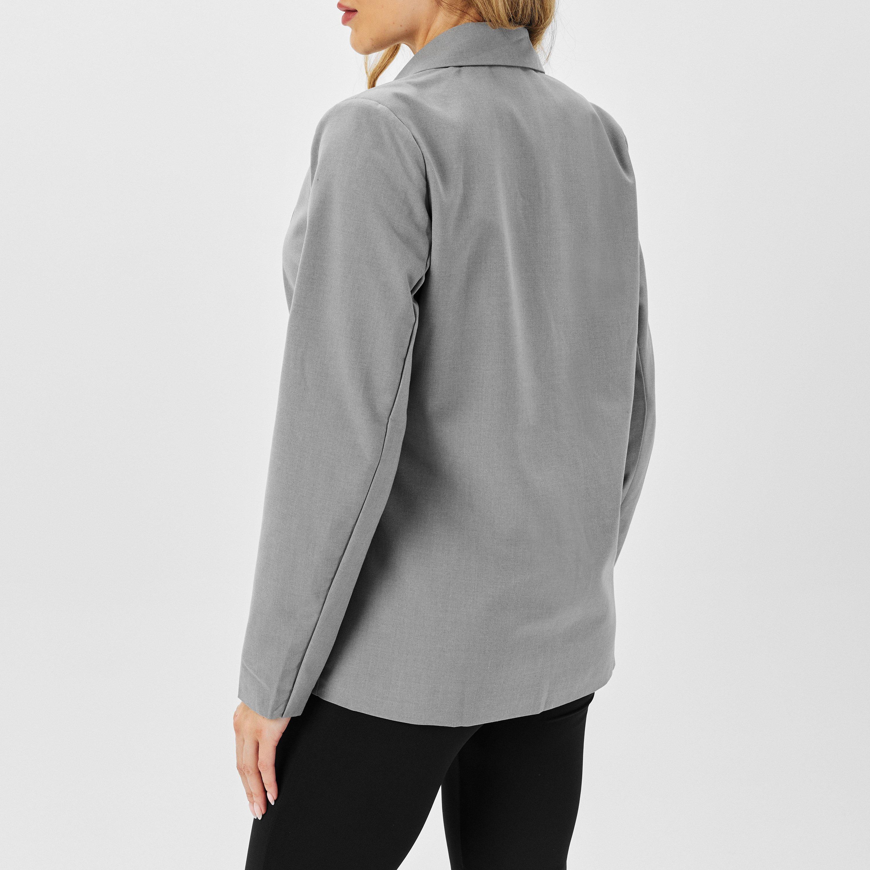 Grijs - Missy Empire - Oversized Tailored Blazer Womens - 4