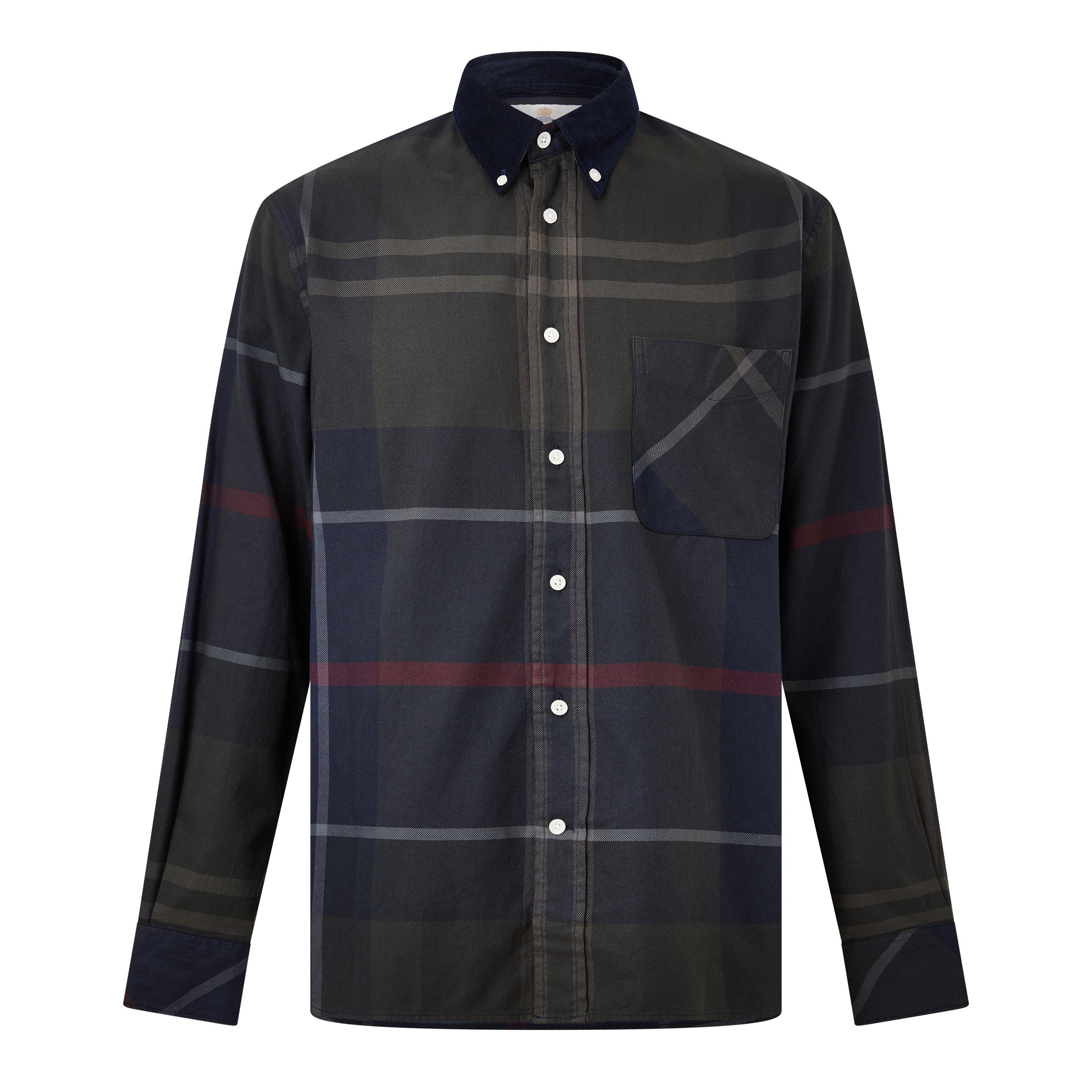 Barbour Men's Dunoon Tartan Long-Sleeve Shirt - Shadow Classic - 2XL