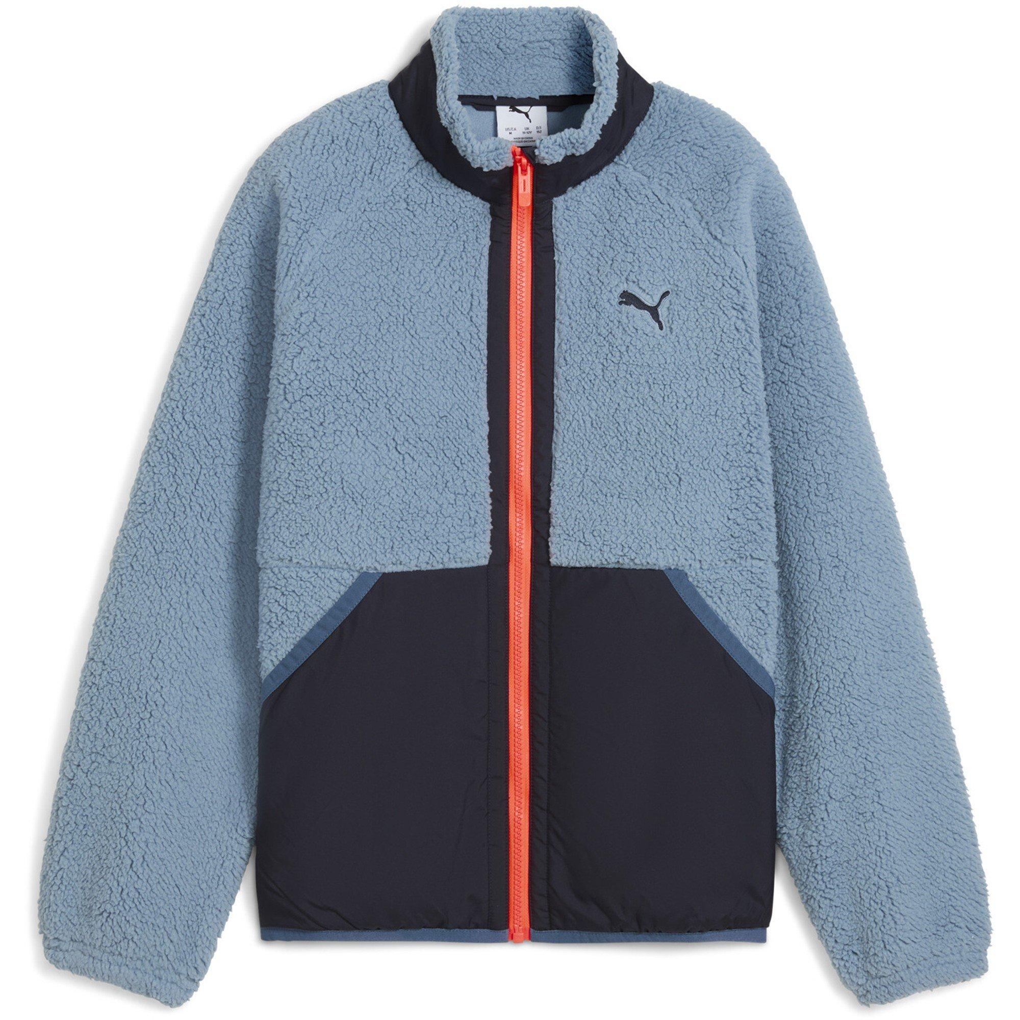 Puma  Kids ' Hybrid Sherpa Full Zip Fleece - Cool Blue - 13-14Y
