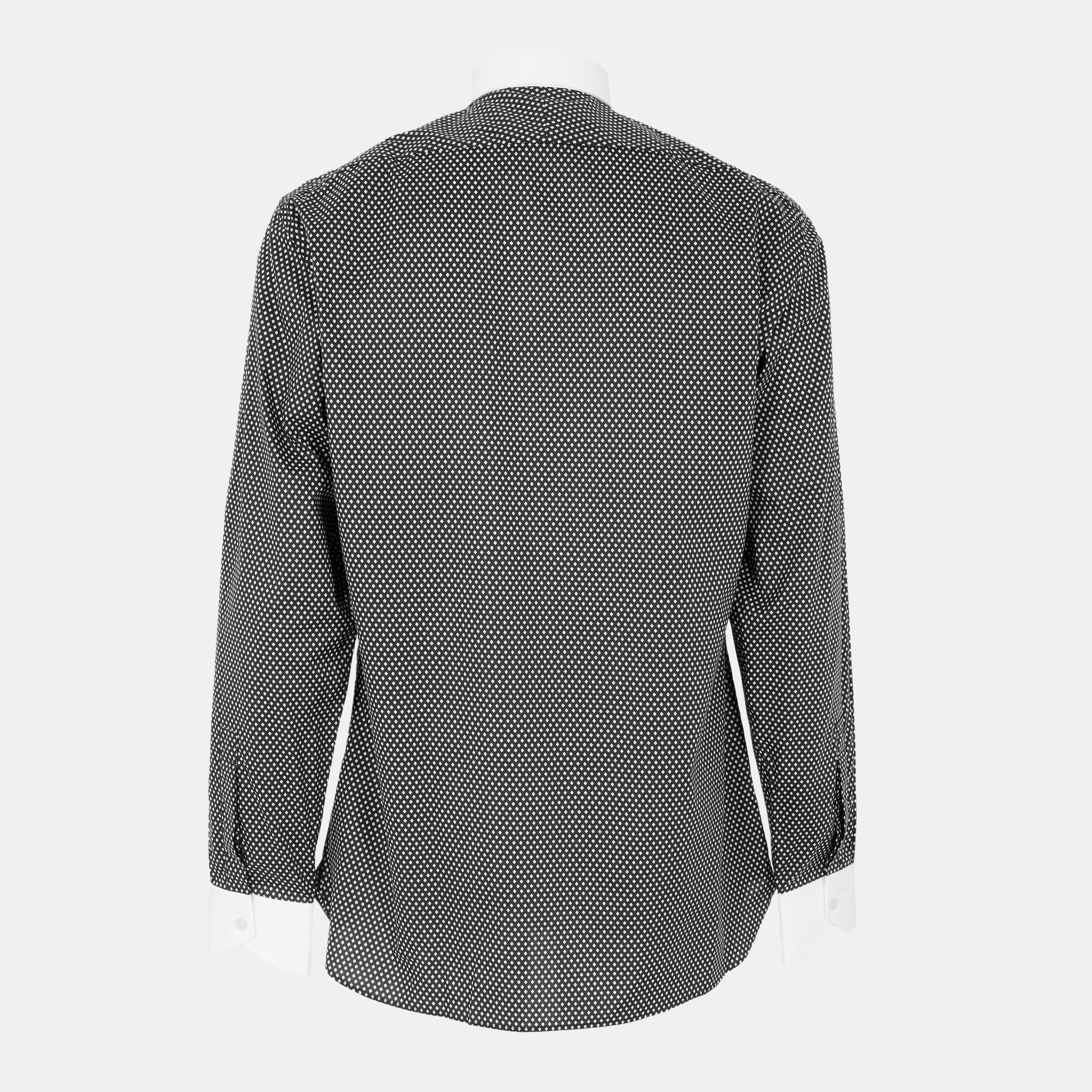 Black&White - Tom Ford - Men's Diamond Long-Sleeve Patterned Shirt - 2