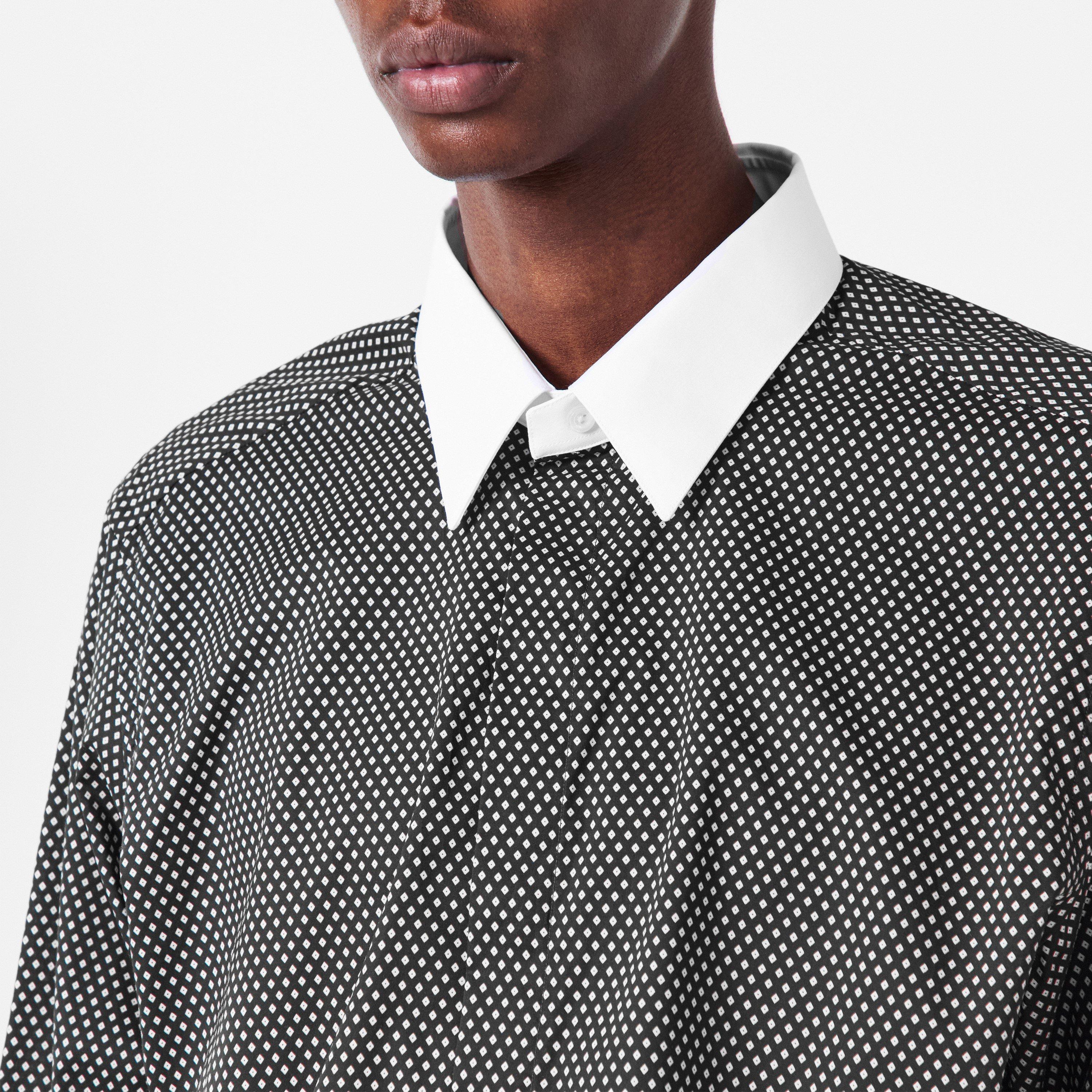 Black&White - Tom Ford - Men's Diamond Long-Sleeve Patterned Shirt - 5