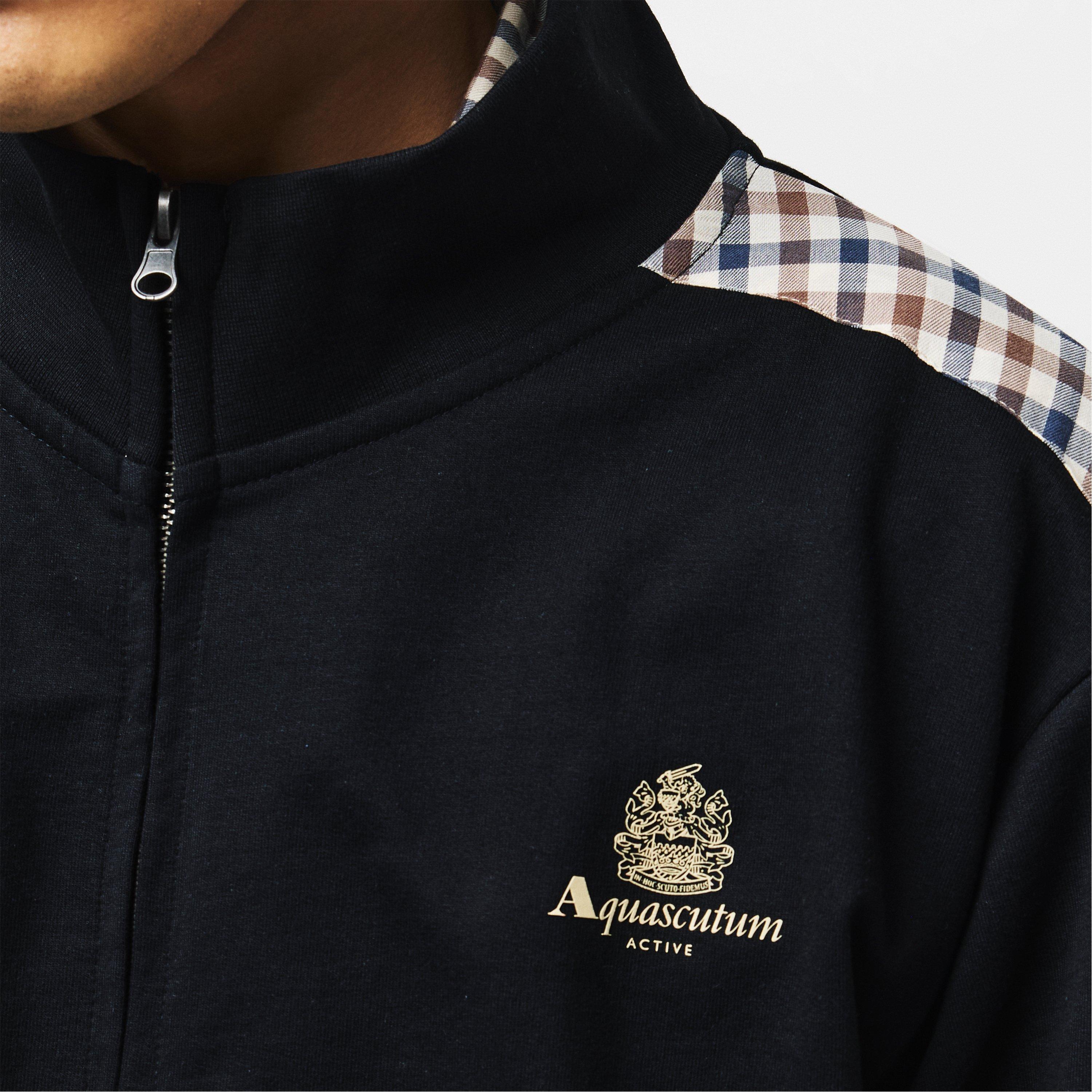 Black - Aquascutum - Men's AquAct Full-Zip Fleece - 5