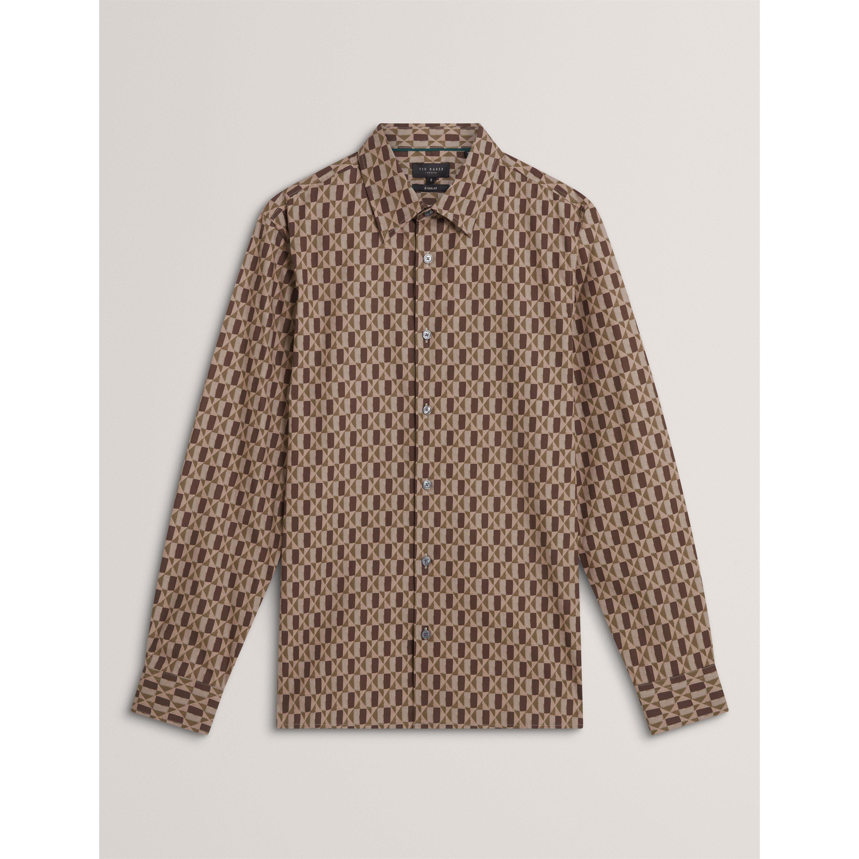 Olive - Ted Baker - Ted Reg Fit Shirt Sn71 - 1