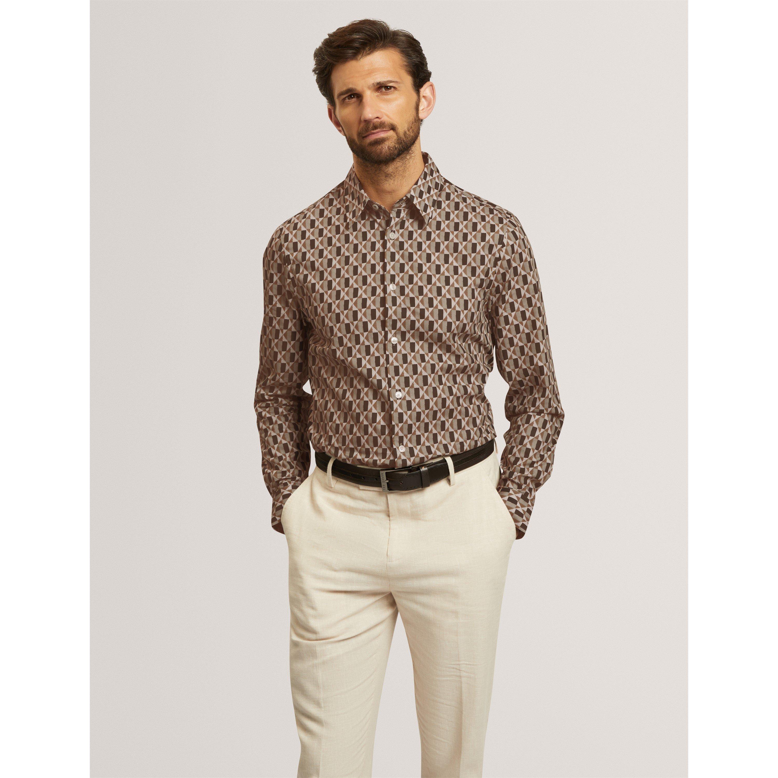 Olive - Ted Baker - Ted Reg Fit Shirt Sn71 - 3