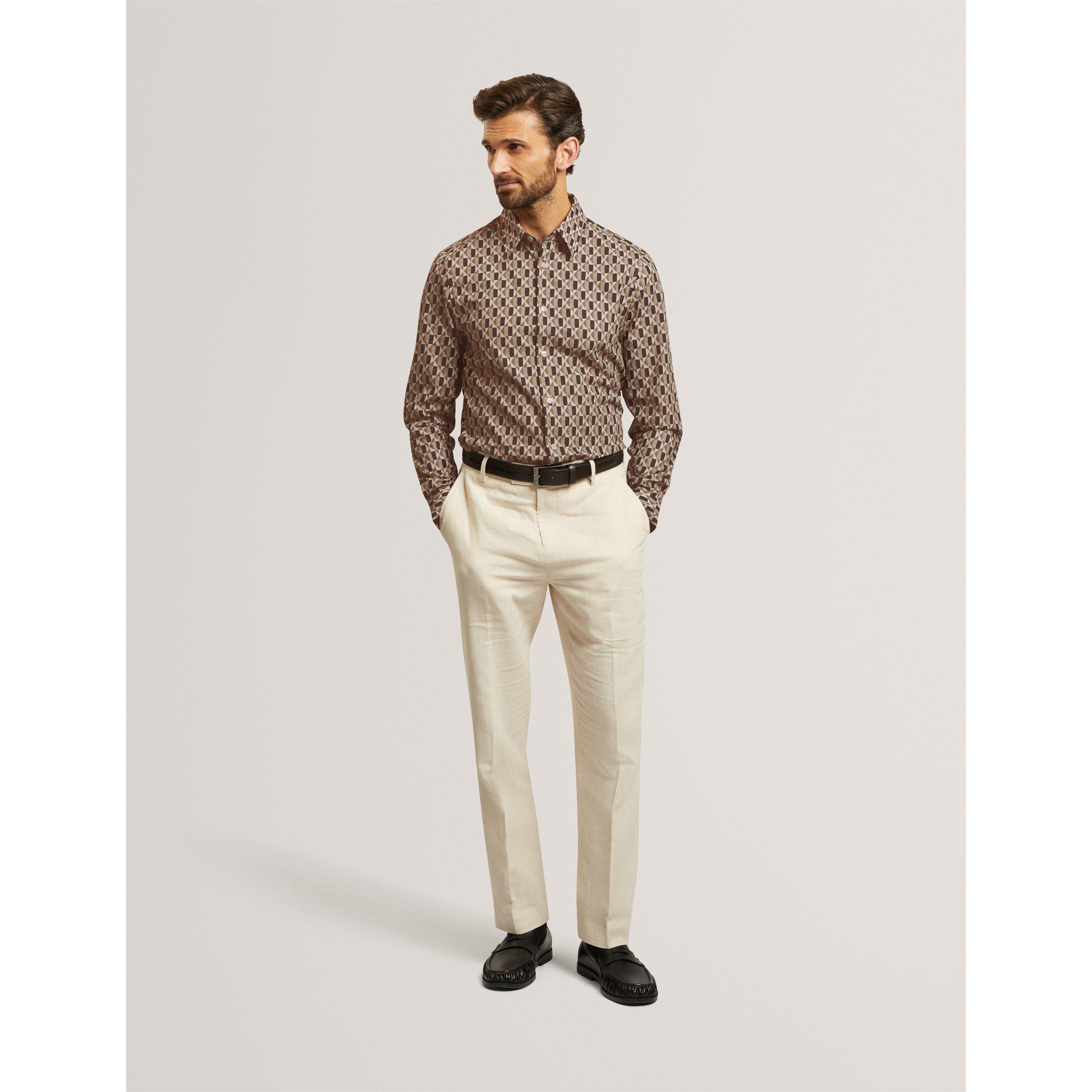 Olive - Ted Baker - Ted Reg Fit Shirt Sn71 - 4