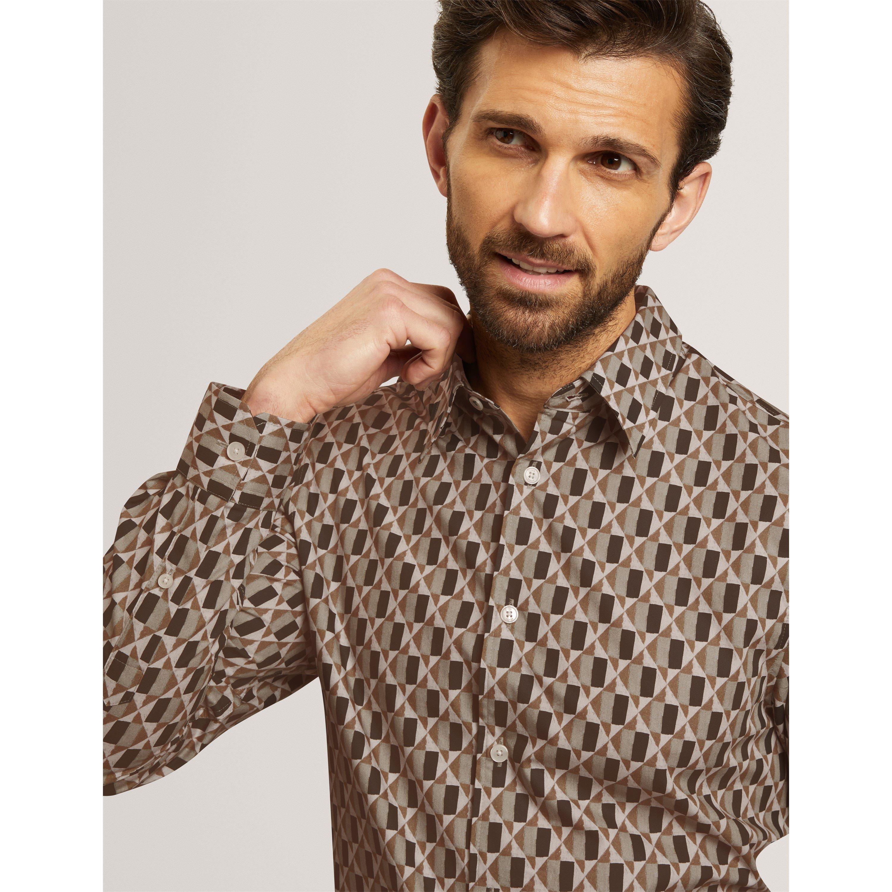 Olive - Ted Baker - Ted Reg Fit Shirt Sn71 - 6