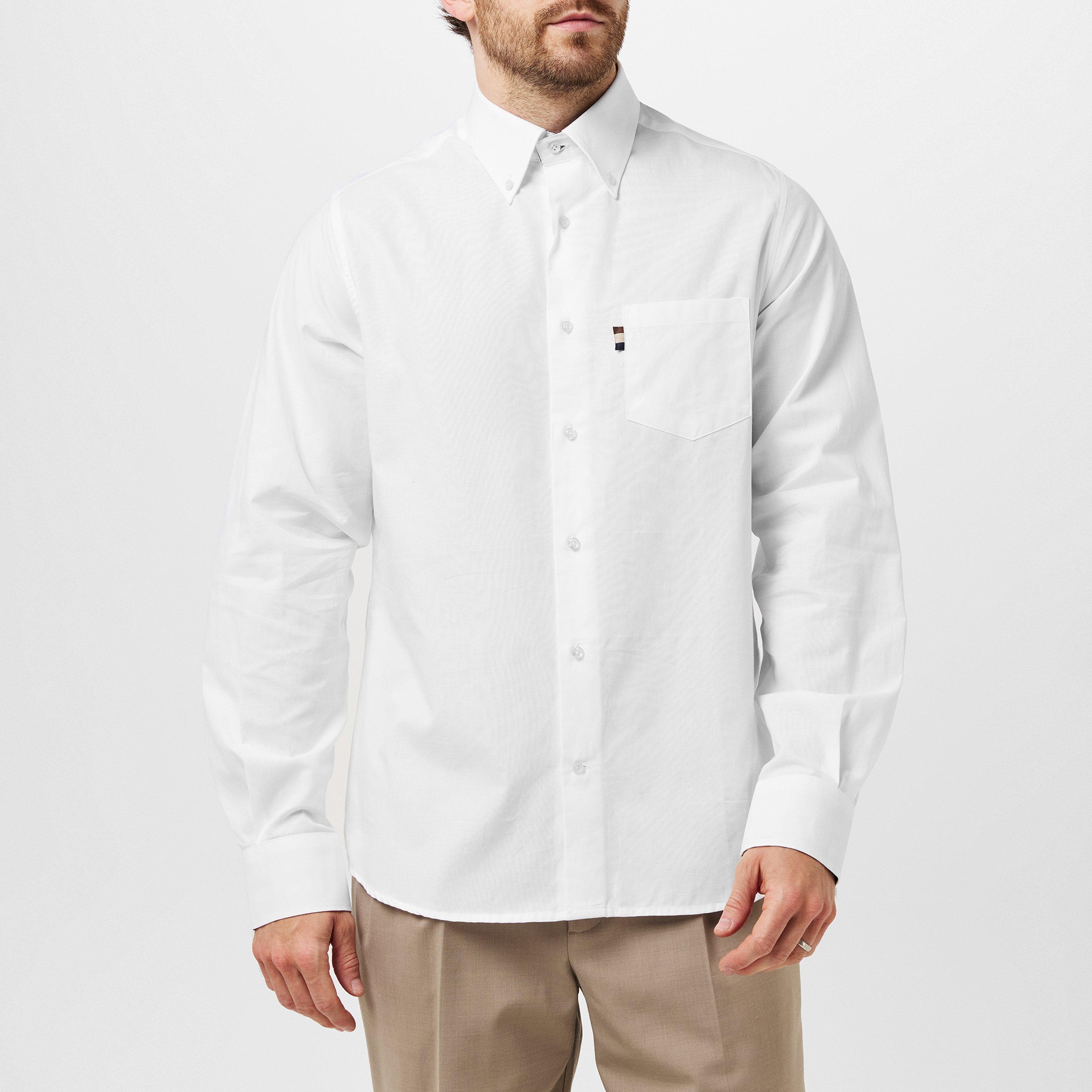 White - Aquascutum - Men's Long-Sleeve Plain Shirt - 3
