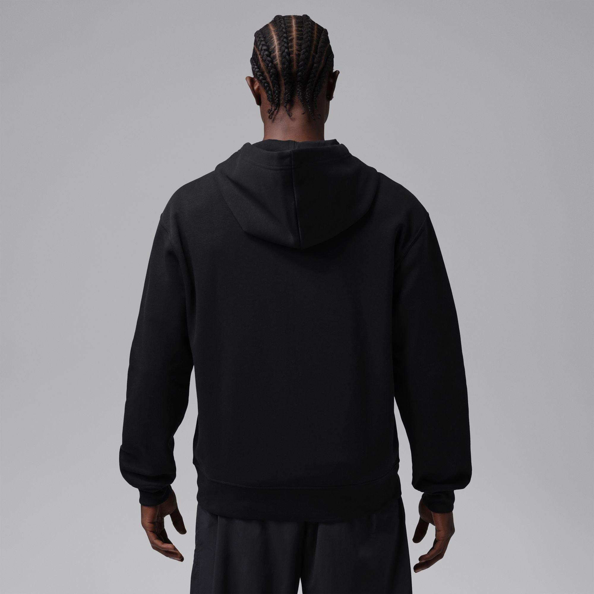 Zwart/Gym Rood - Air Jordan - Men's Jump Teddy Fleece Regular-Fit Full-Zip Fleece Top - 2