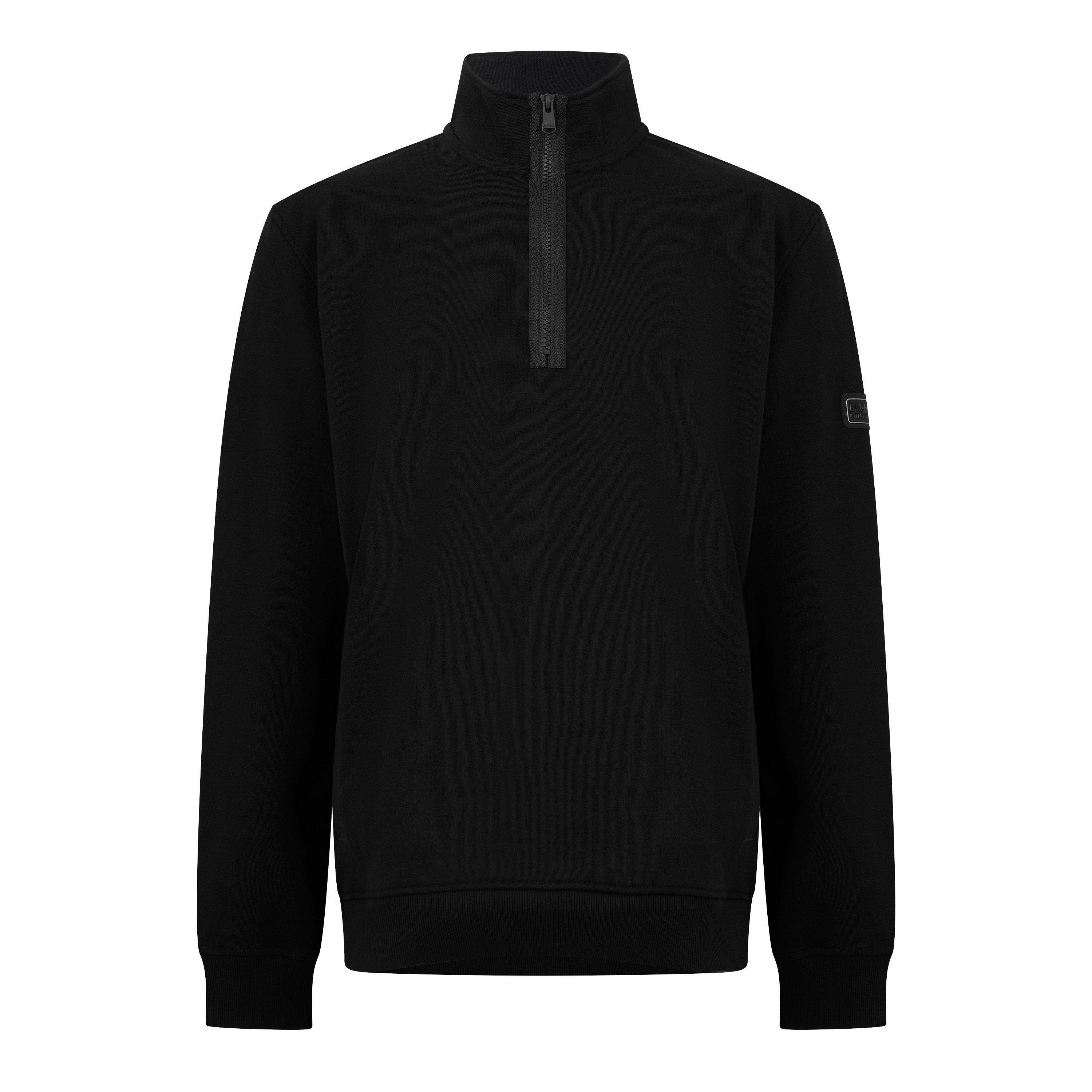 Barbour International Men's Outline Half-Zip Sweatshirt - Black Bk31 - L
