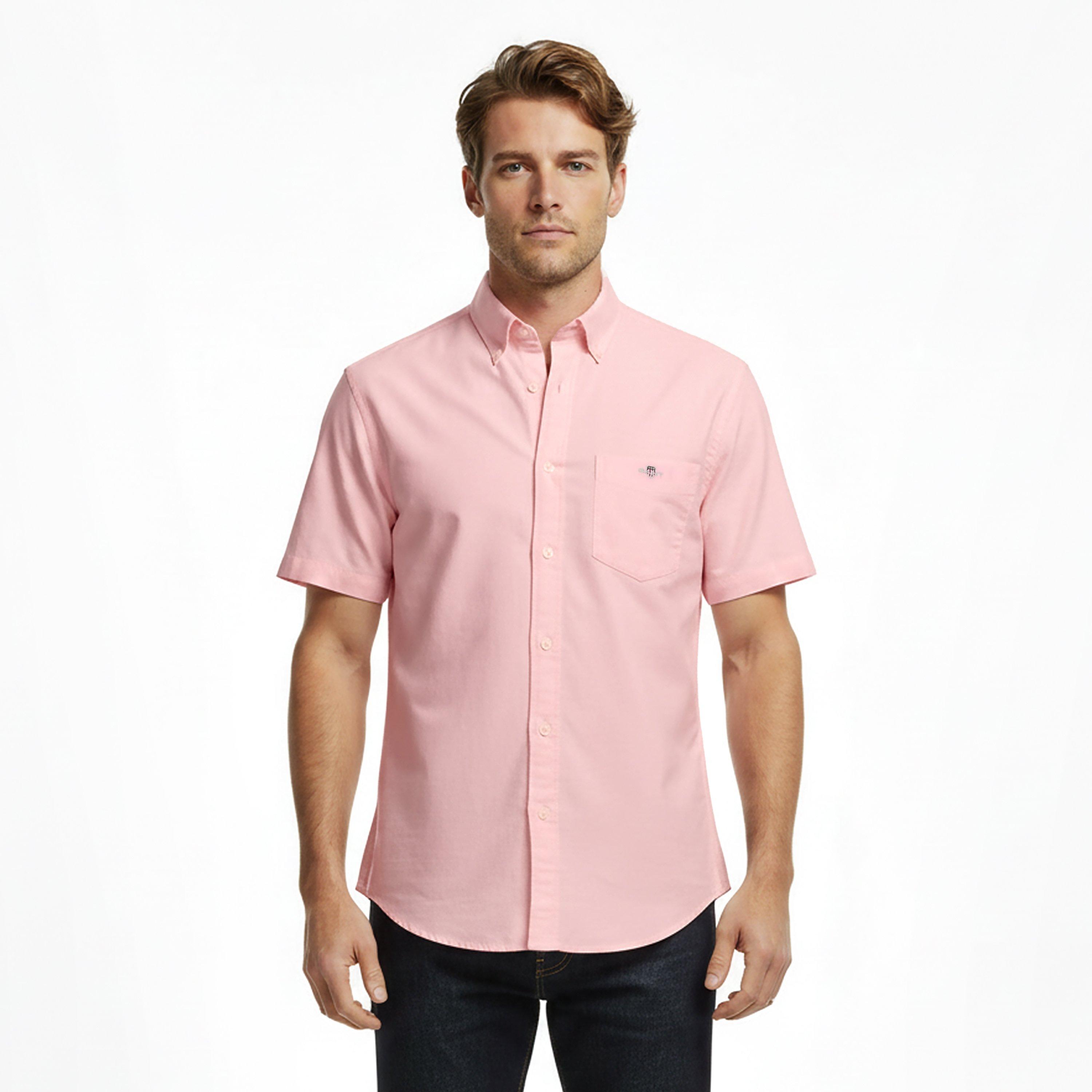 Rose Lavé 666 - Gant - Men's Classic Poplin Short Sleeve Shirt - 3