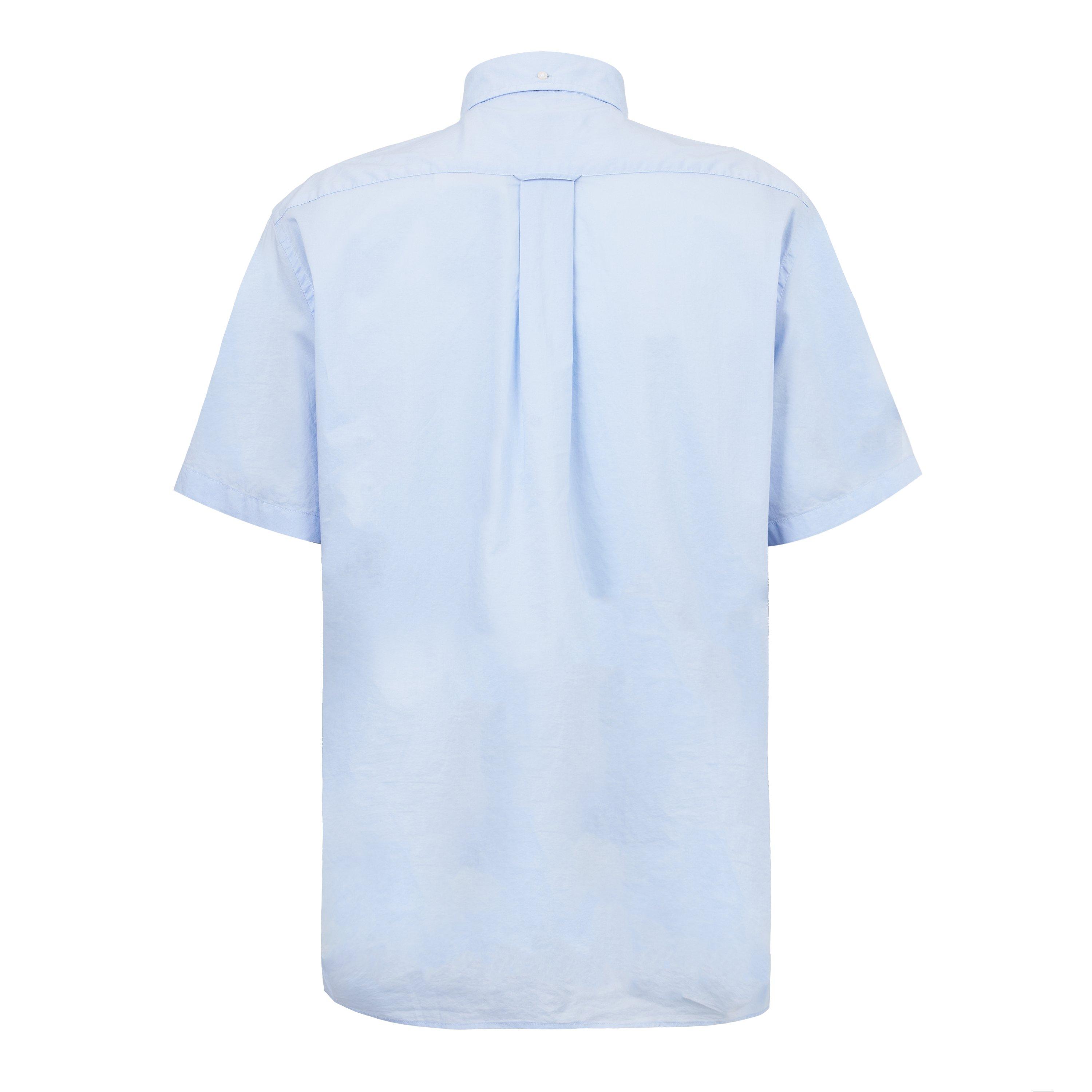 Light Blue 455 - Gant - Men's Classic Poplin Short Sleeve Shirt - 2