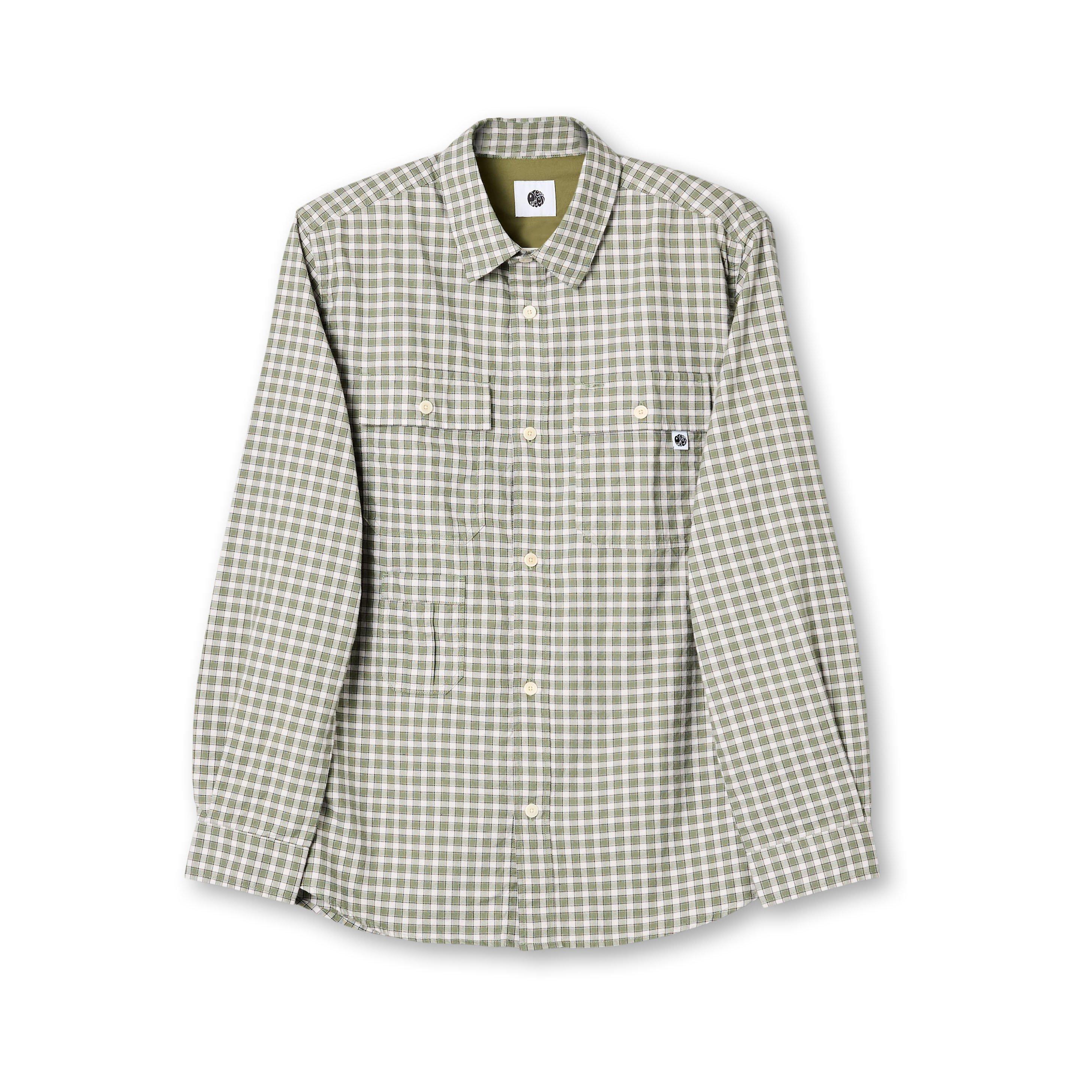 Verde - Pretty Green - Men's Eastbrook Check Long-Sleeve Patterned Shirt - 1