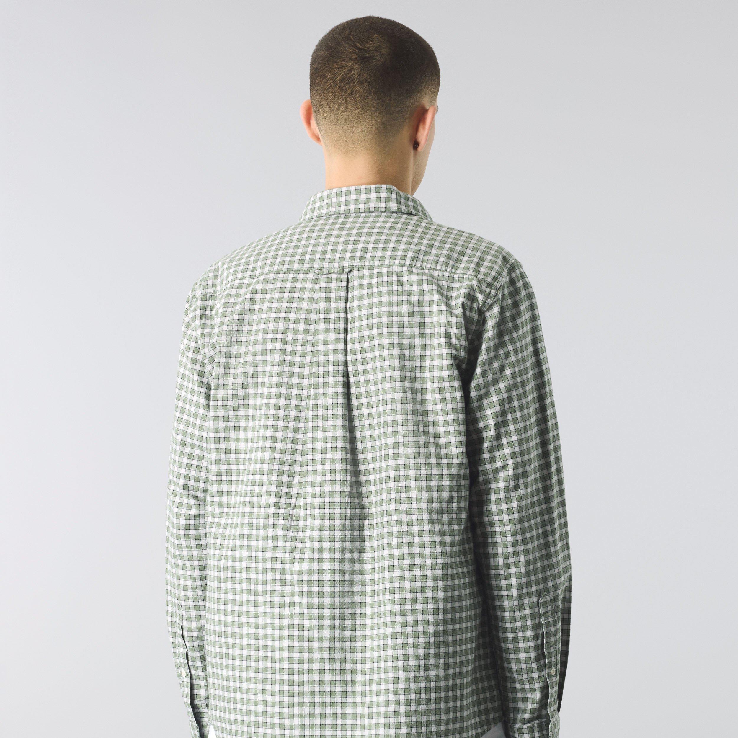 Grün - Pretty Green - Men's Eastbrook Check Long-Sleeve Patterned Shirt - 3