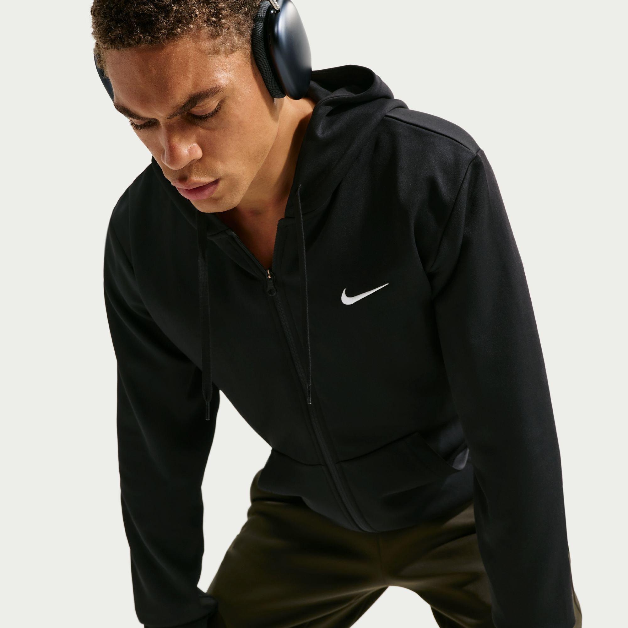 Crno/Crno - Nike - Men's UV Flex Full Zip Fleece - 3