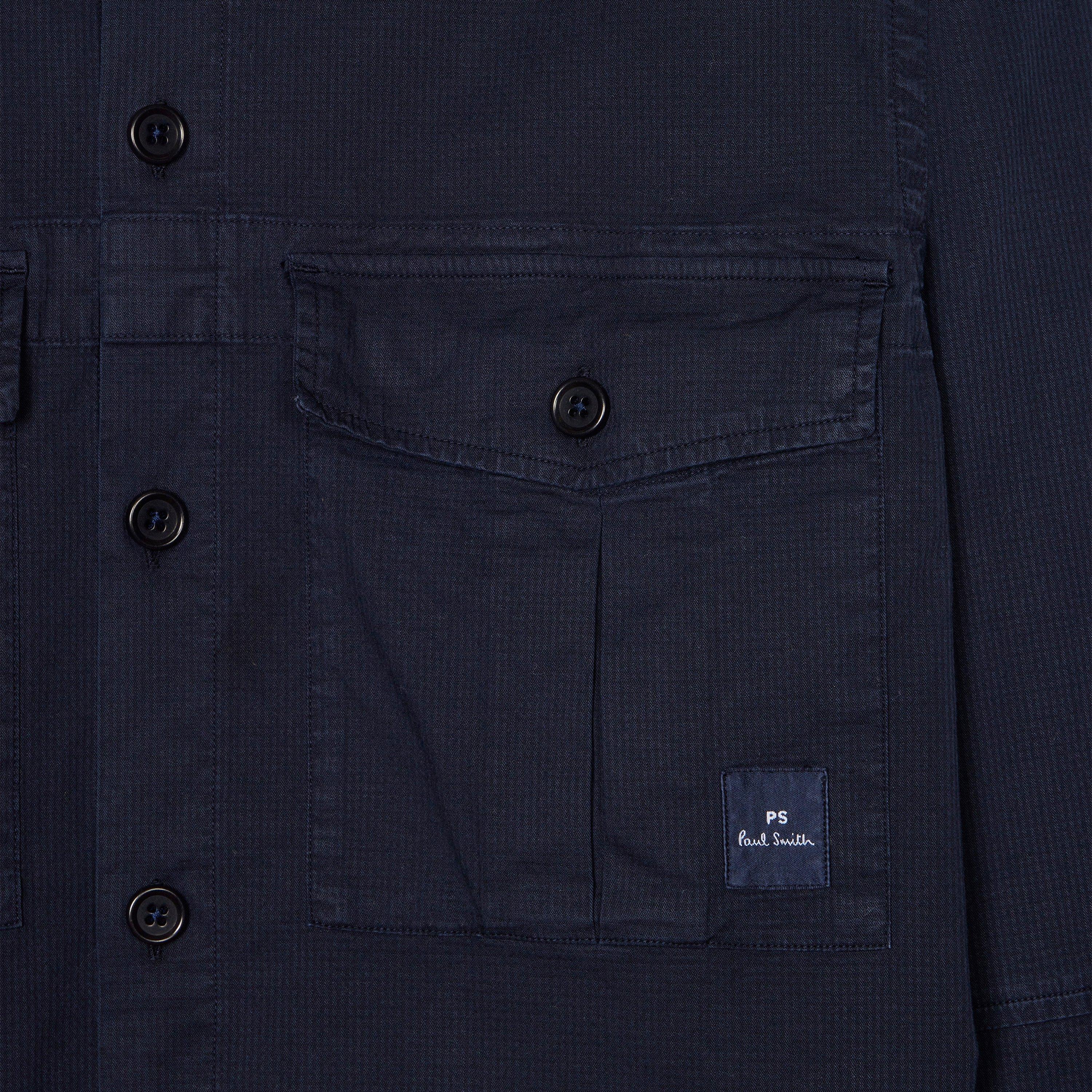 Blue 49 - PS Paul Smith - Men's Utility Long-Sleeve Plain Shirt - 7