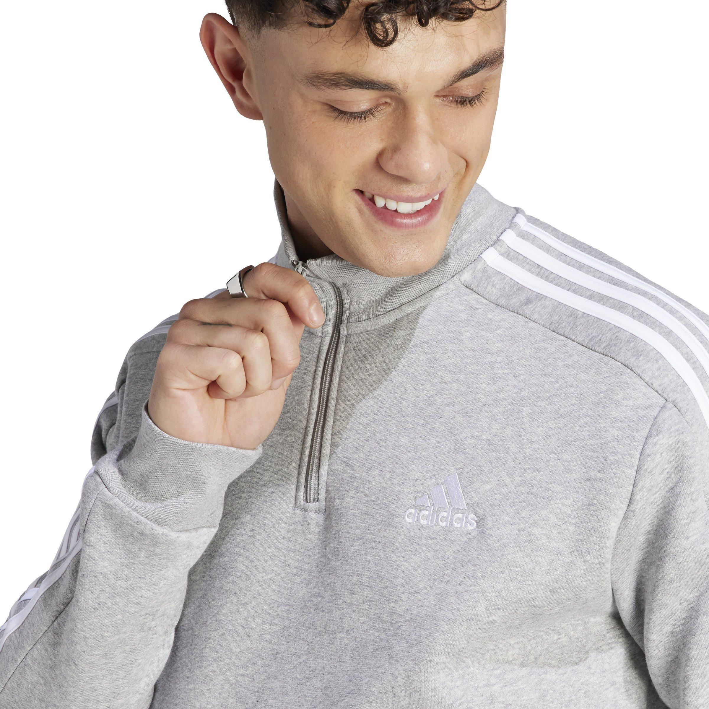 adidas 3 Stripe Zip Top Mens | Sports Direct