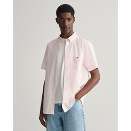 Gant Regular Fit Classic Gingham Poplin Short Sleeve Shirt