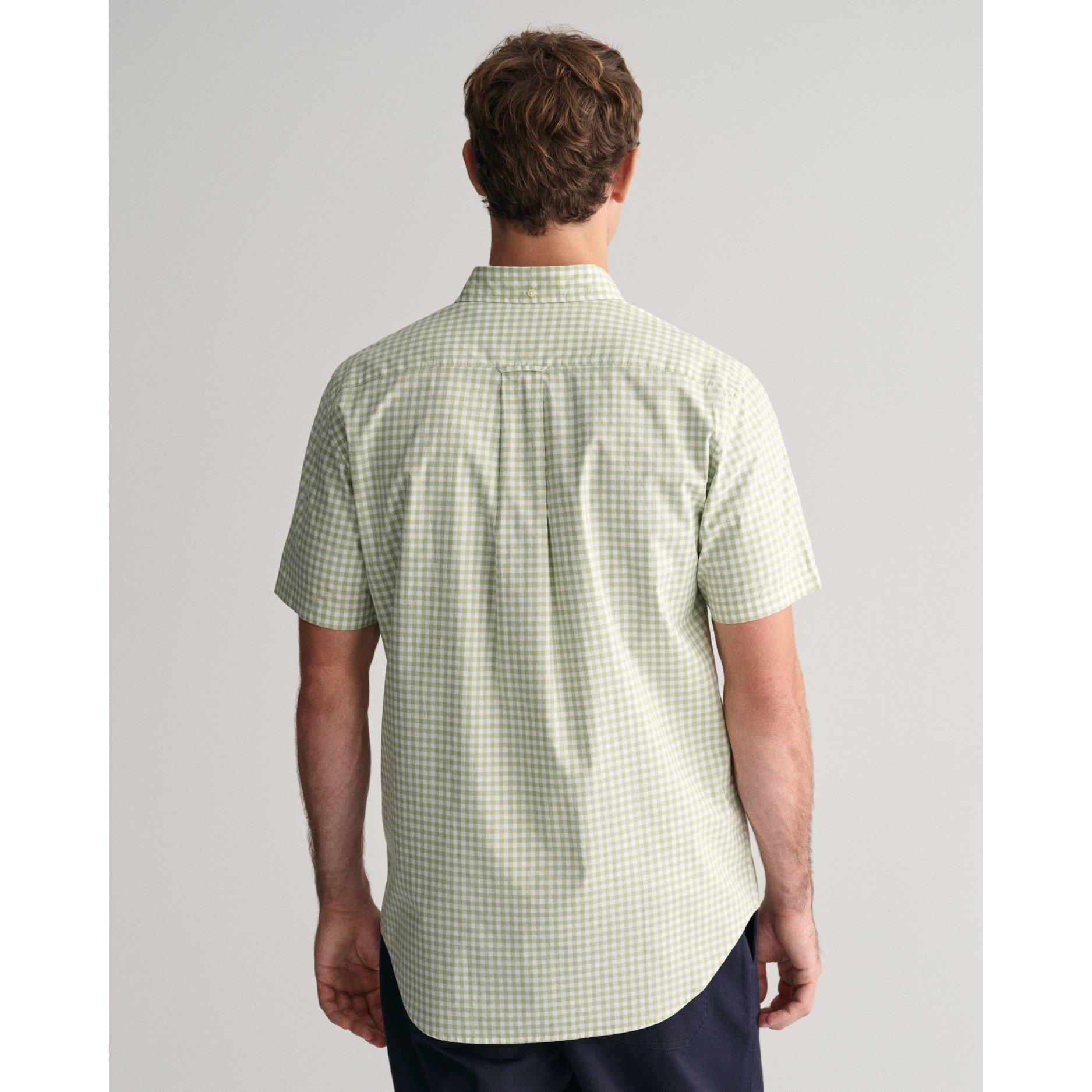 Milky Matcha - Gant - Regular Fit Classic Gingham Poplin Short Sleeve Shirt - 3