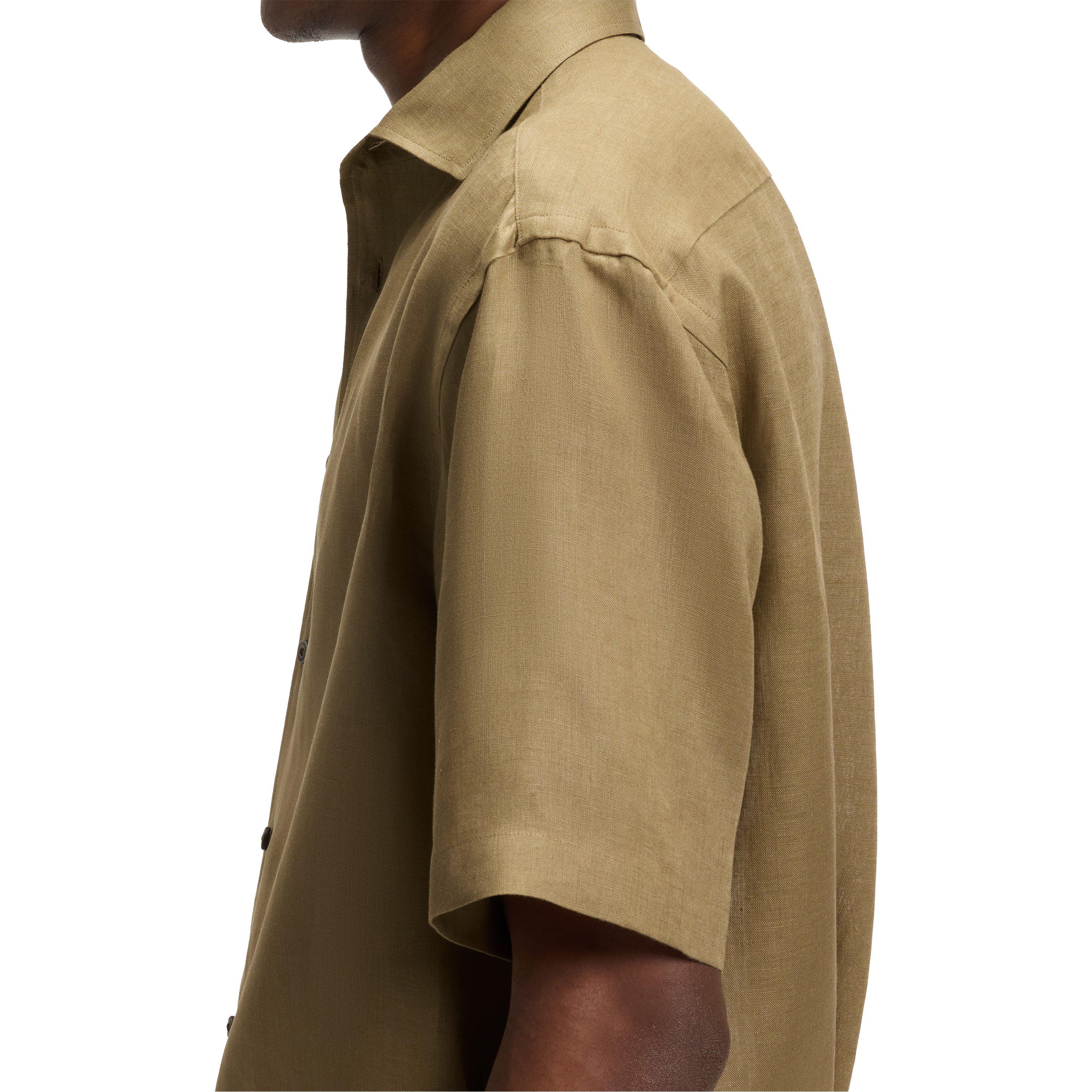 Green 316 - Boss - Men's Double Breasted Cesar Shirt, Luxurious Lightweight - 4