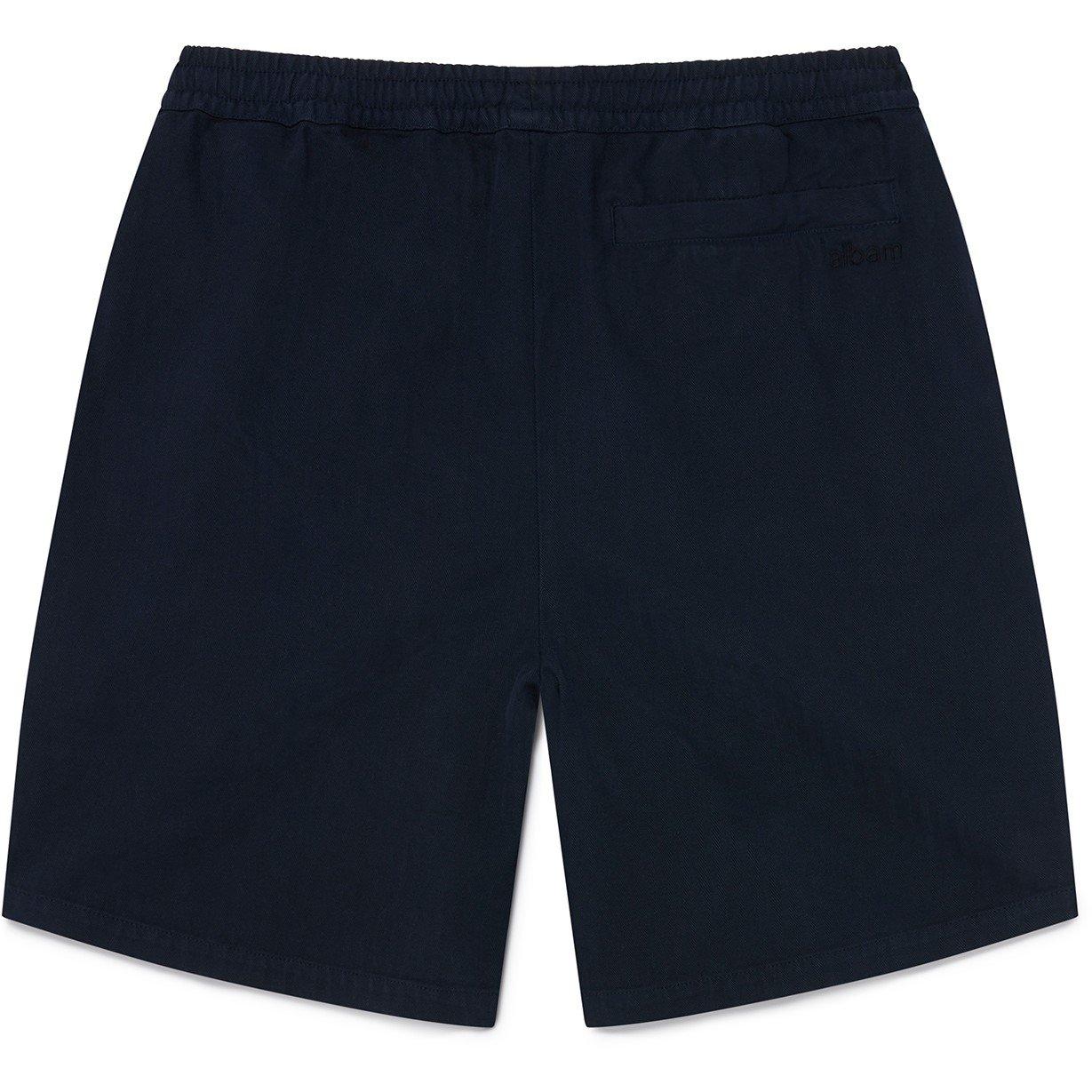 Dark Navy 002 - Albam - Men's Herringbone Tailored Shorts - 2