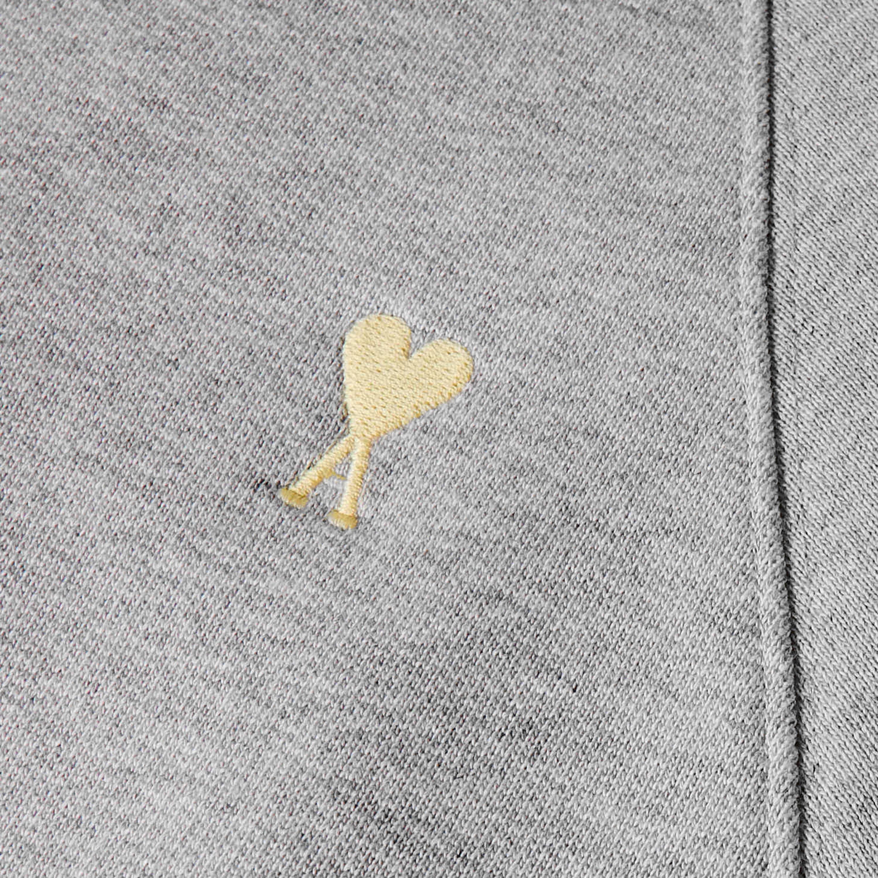 Grey - Ami Paris - Men's 1/4 Zip Fleece - 5