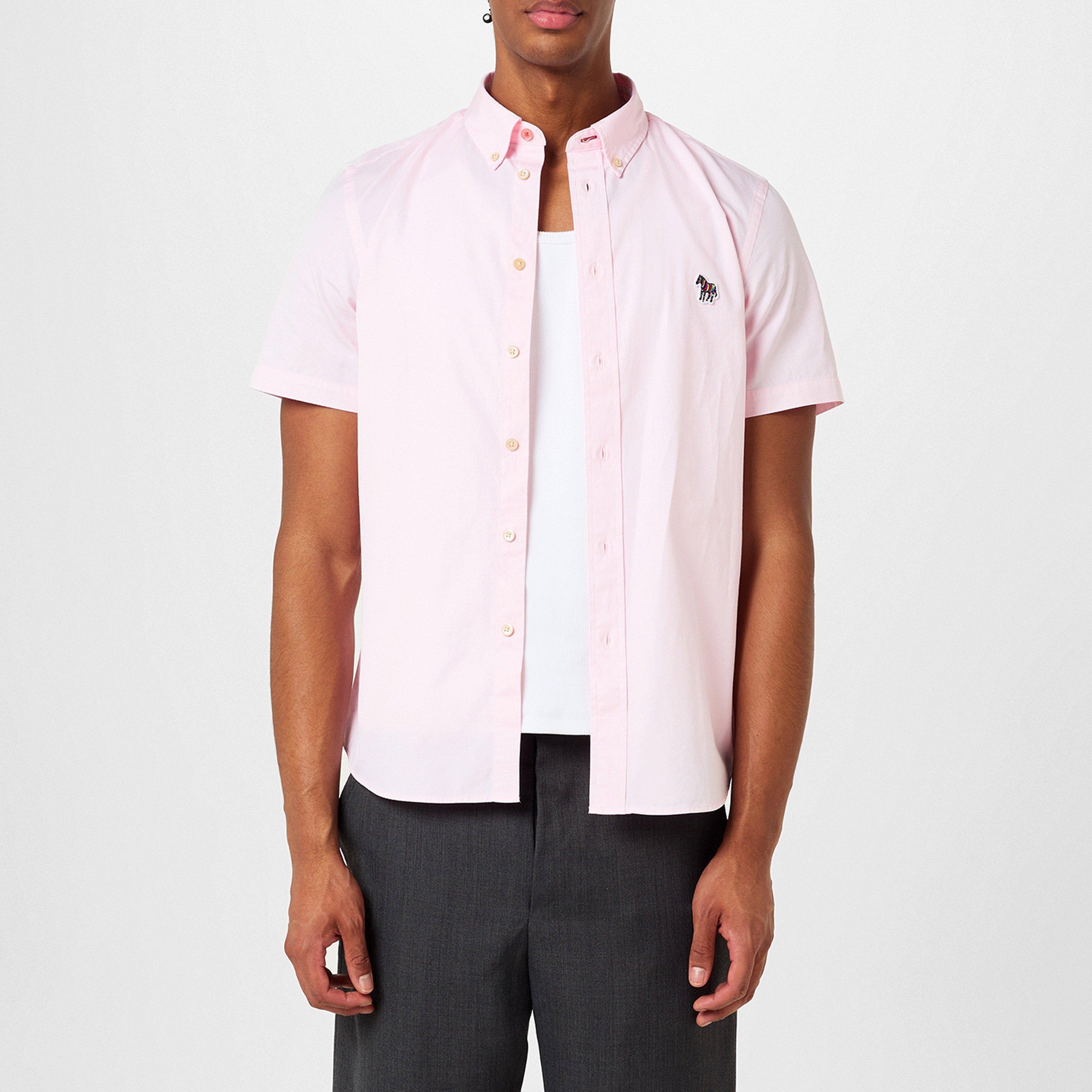Pink 20 - PS Paul Smith - Men's Short-Sleeve Plain Shirt - 1
